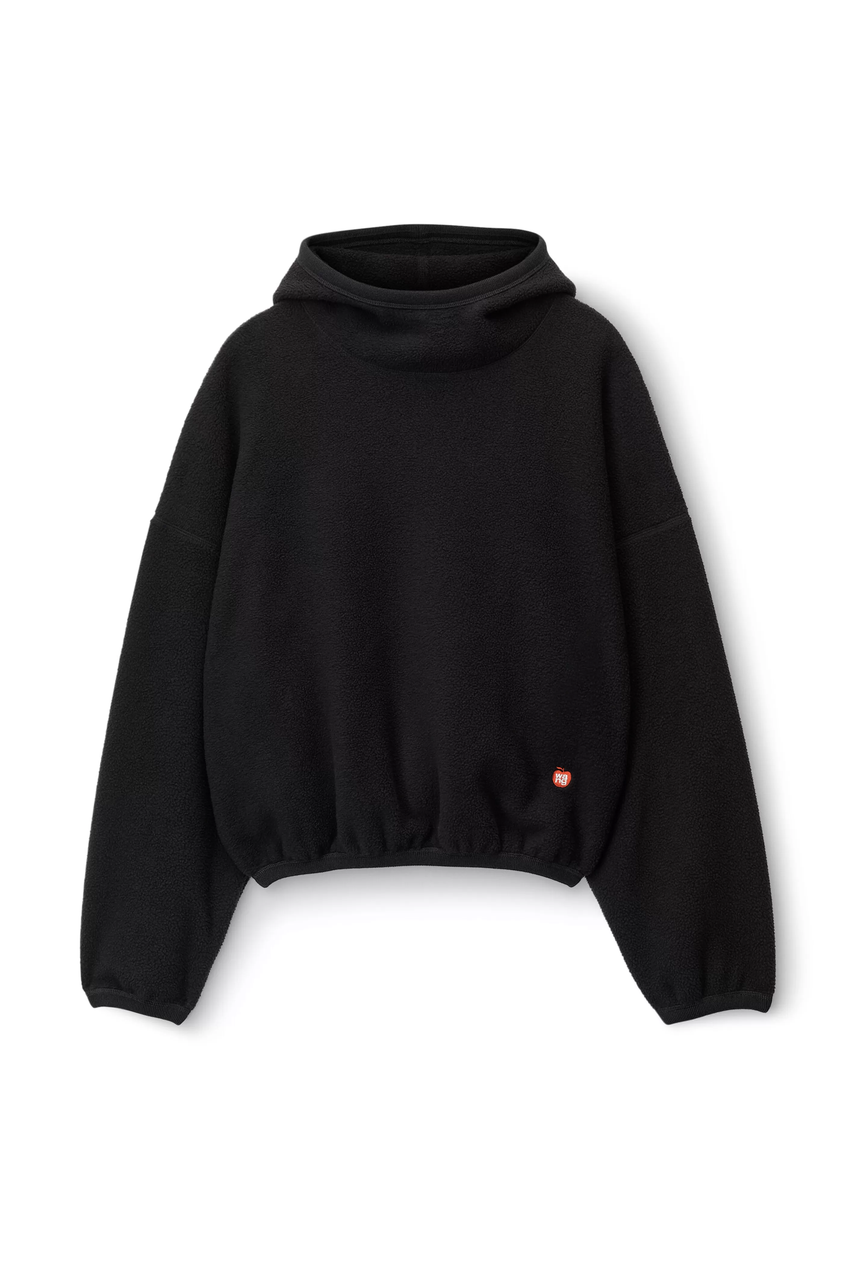 Women Alexander Wang Alexanderwang Balaclava Hoodie In Teddy Fleece