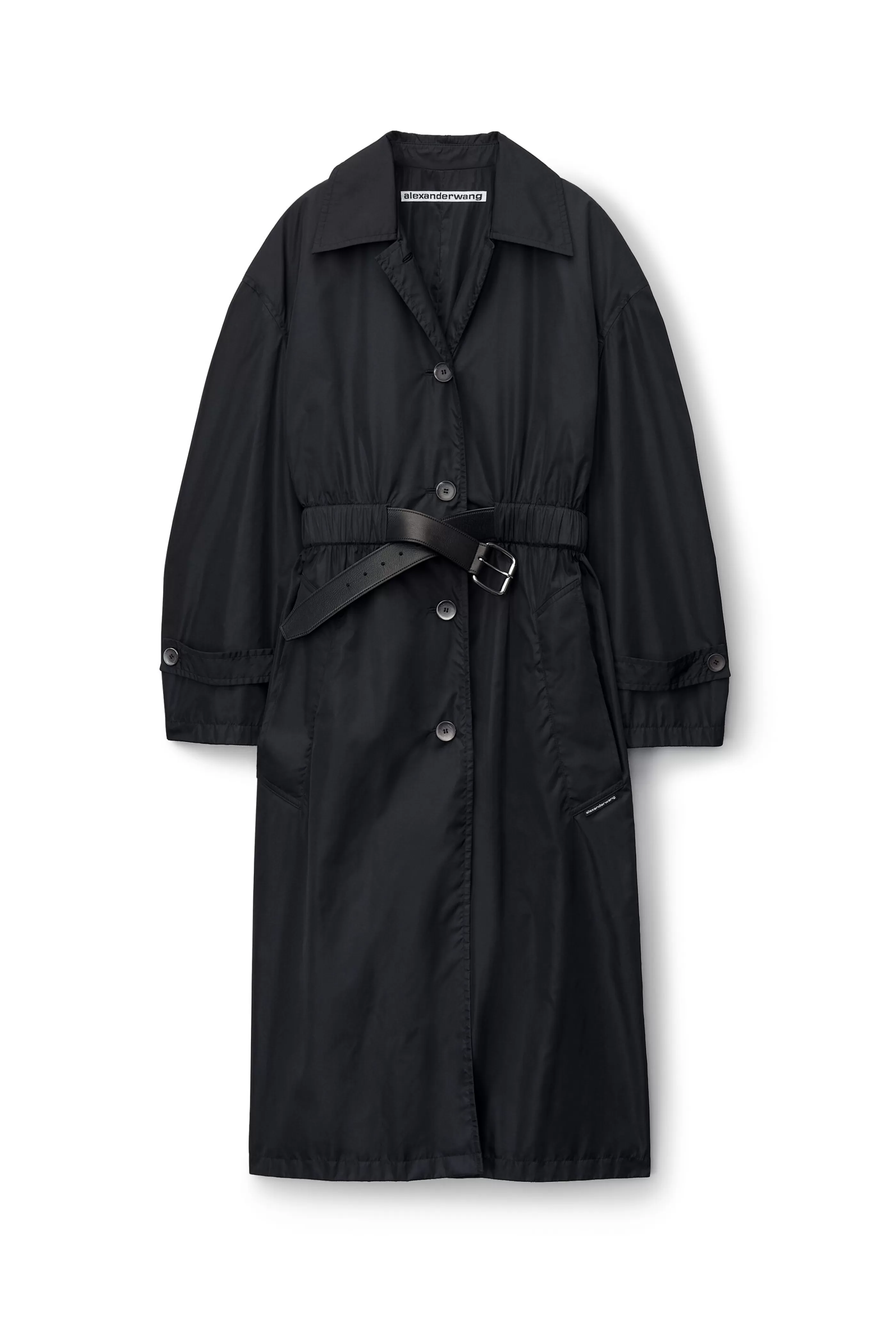 Women Alexander Wang Alexanderwang Belted Nyon Car Coat