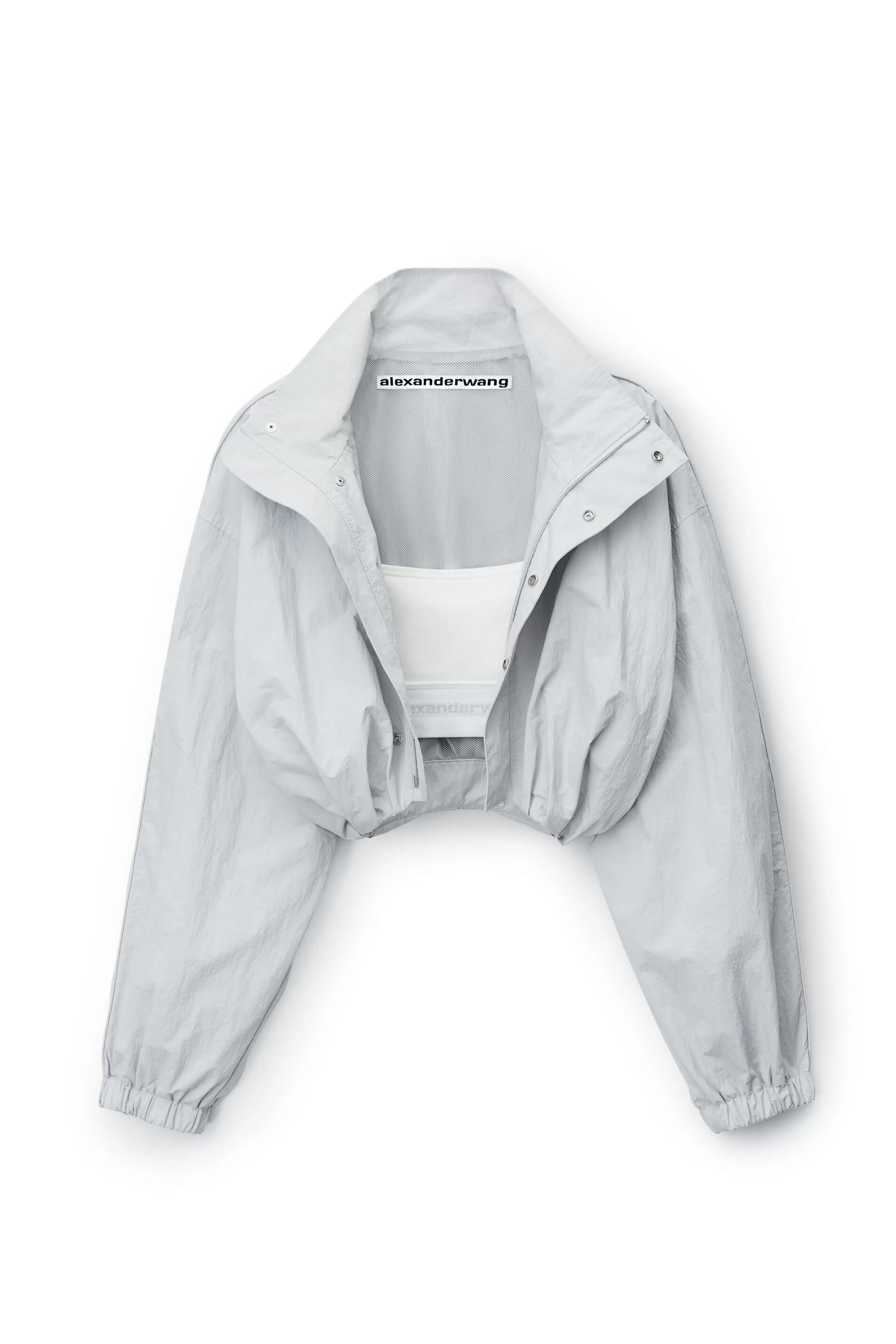 Women Alexander Wang Alexanderwang Bolero Track Jacket With Bra Top