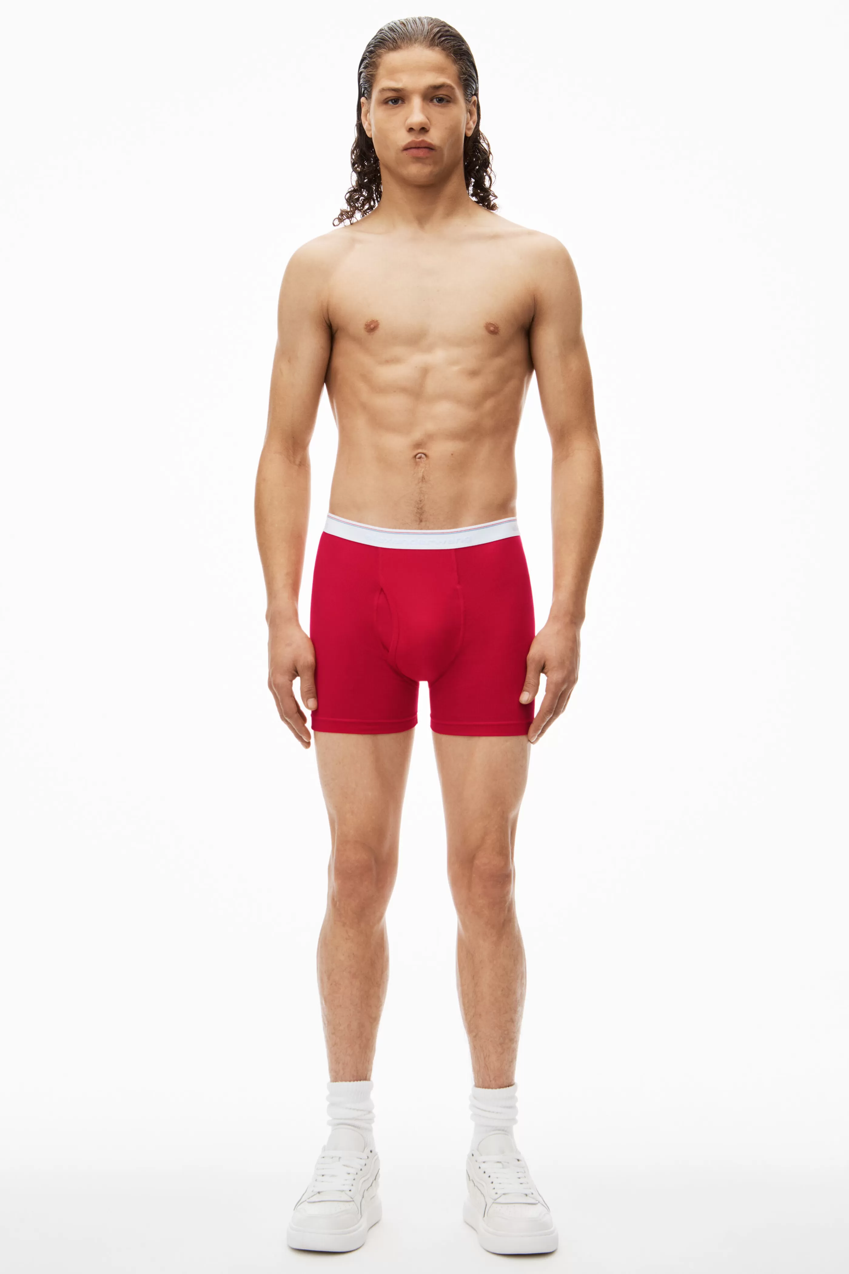 Alexander Wang Alexanderwang Boxer Brief In Ribbed Jersey