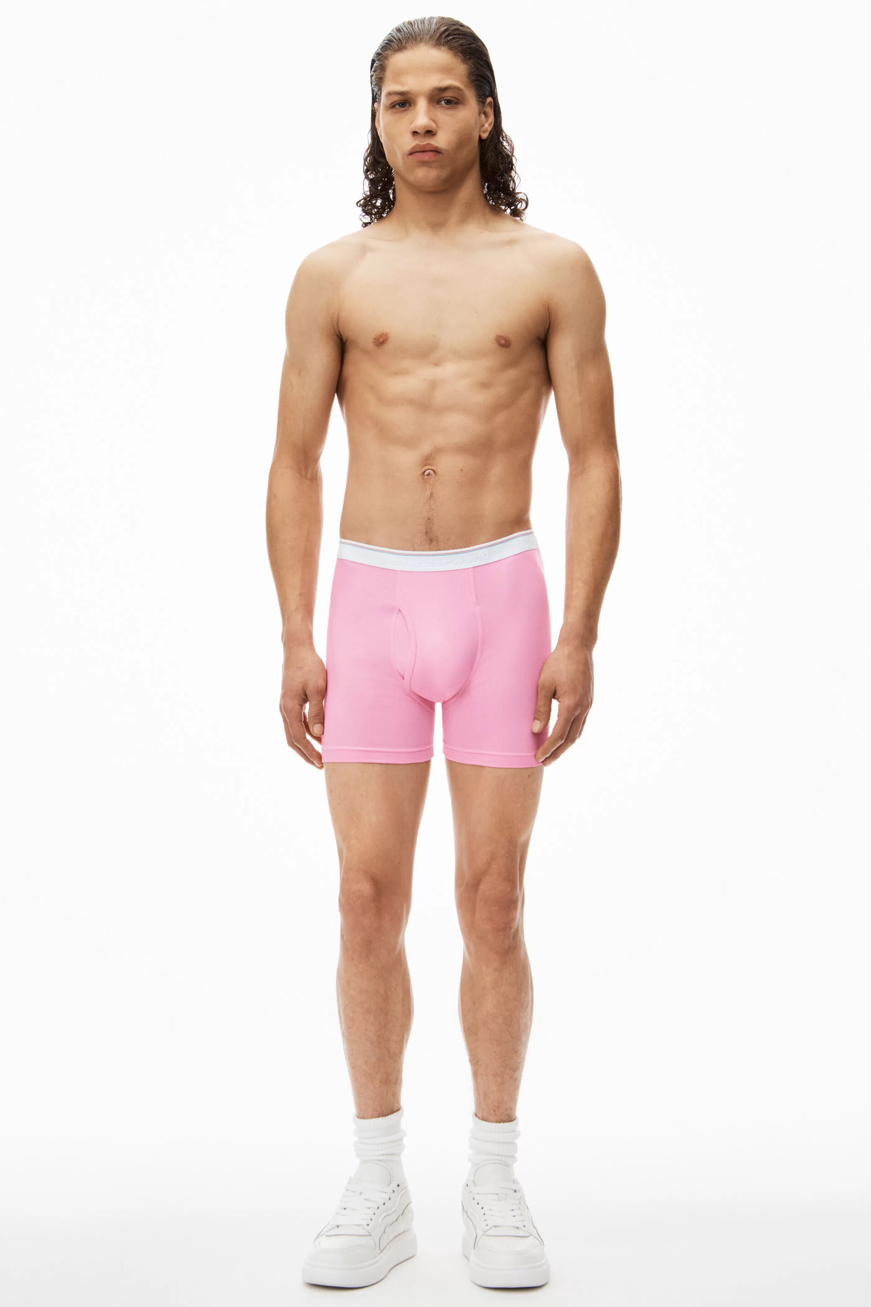 Alexander Wang Alexanderwang Boxer Brief In Ribbed Jersey