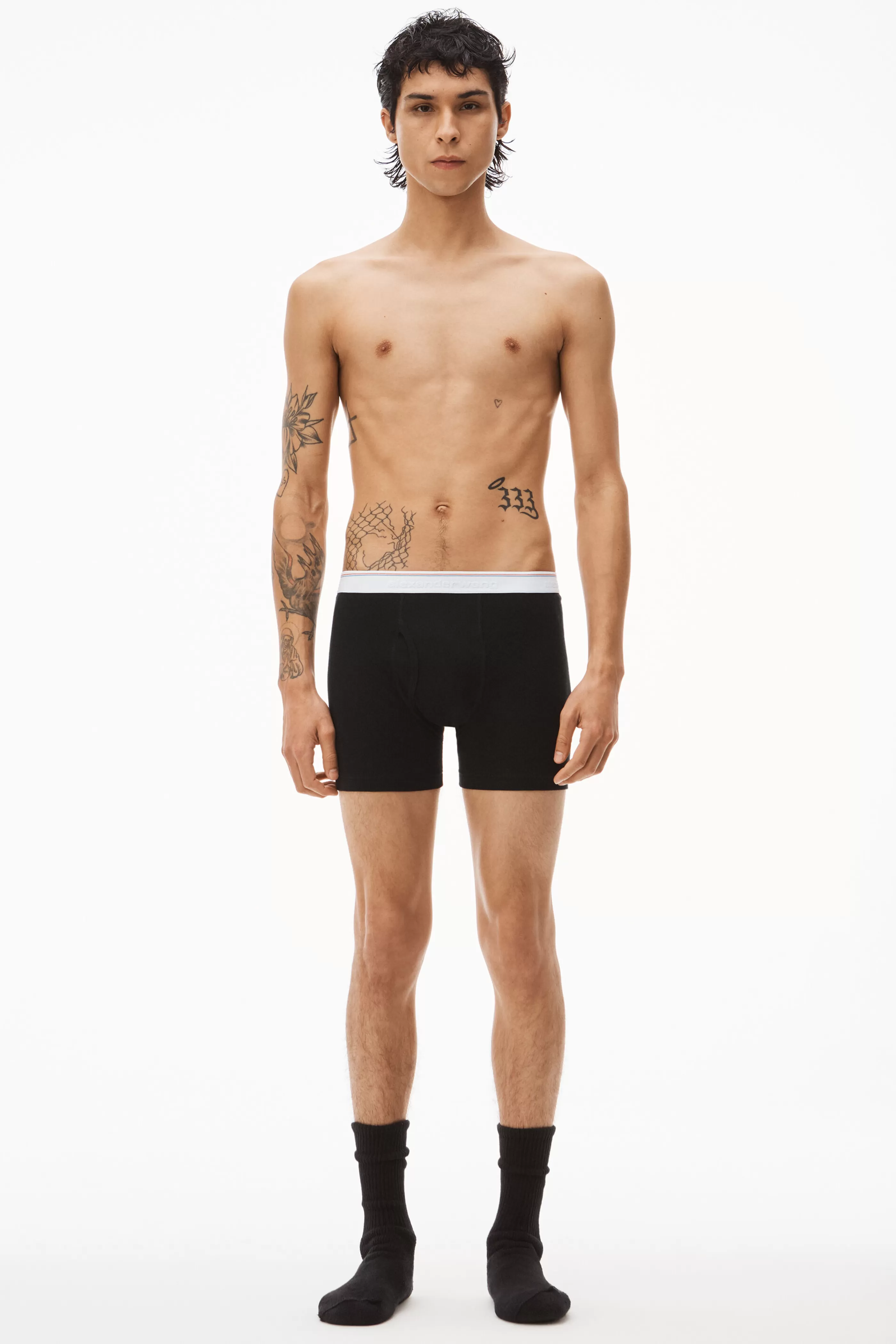 Alexander Wang Alexanderwang Boxer Brief In Ribbed Jersey