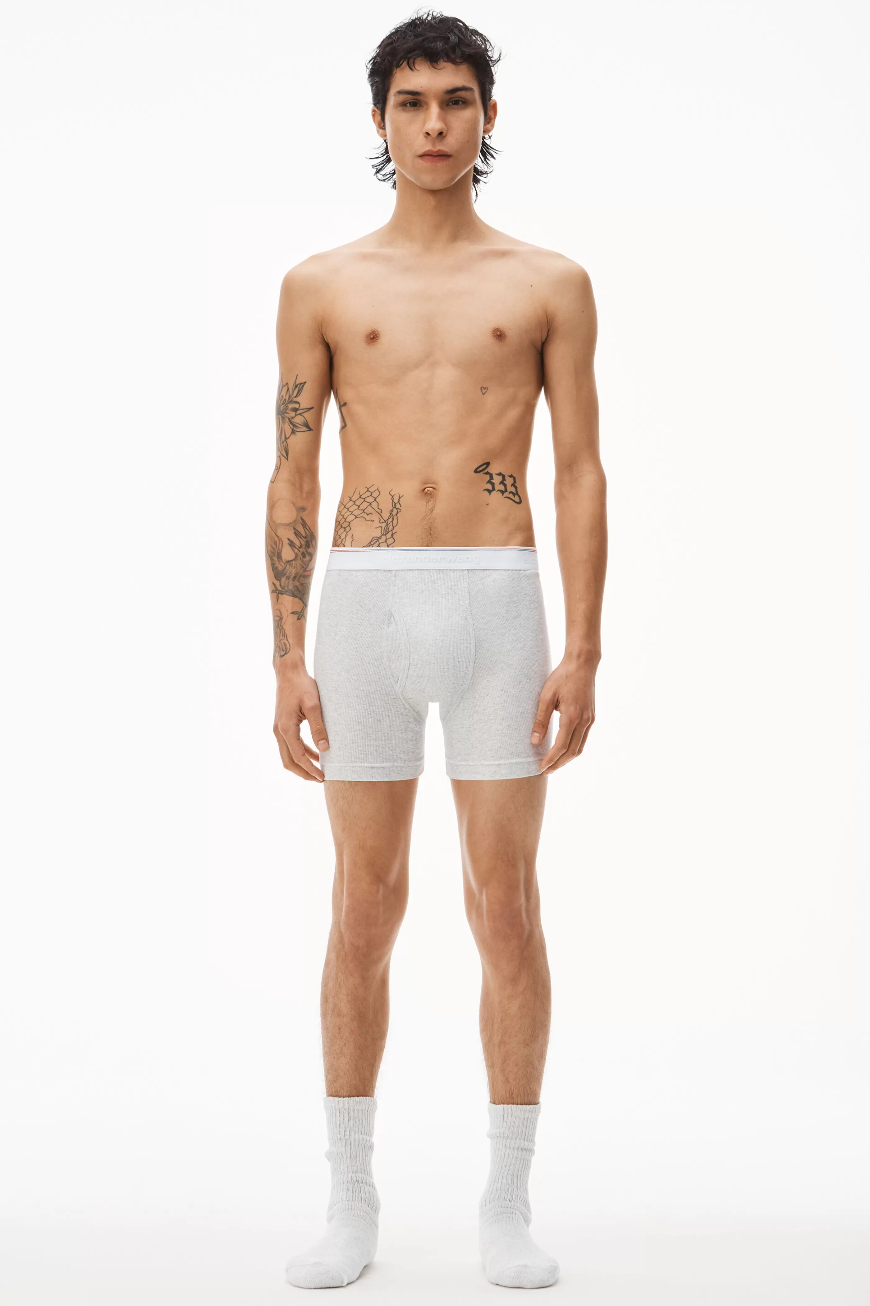 Alexander Wang Alexanderwang Boxer Brief In Ribbed Jersey