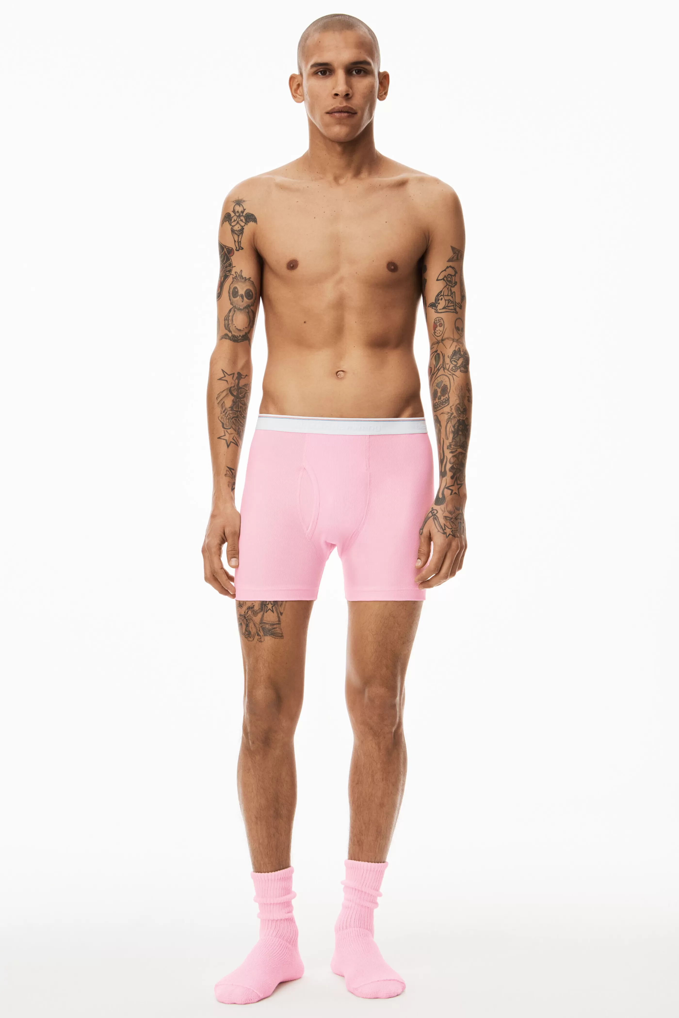 Alexander Wang Alexanderwang Boxer Brief In Ribbed Jersey