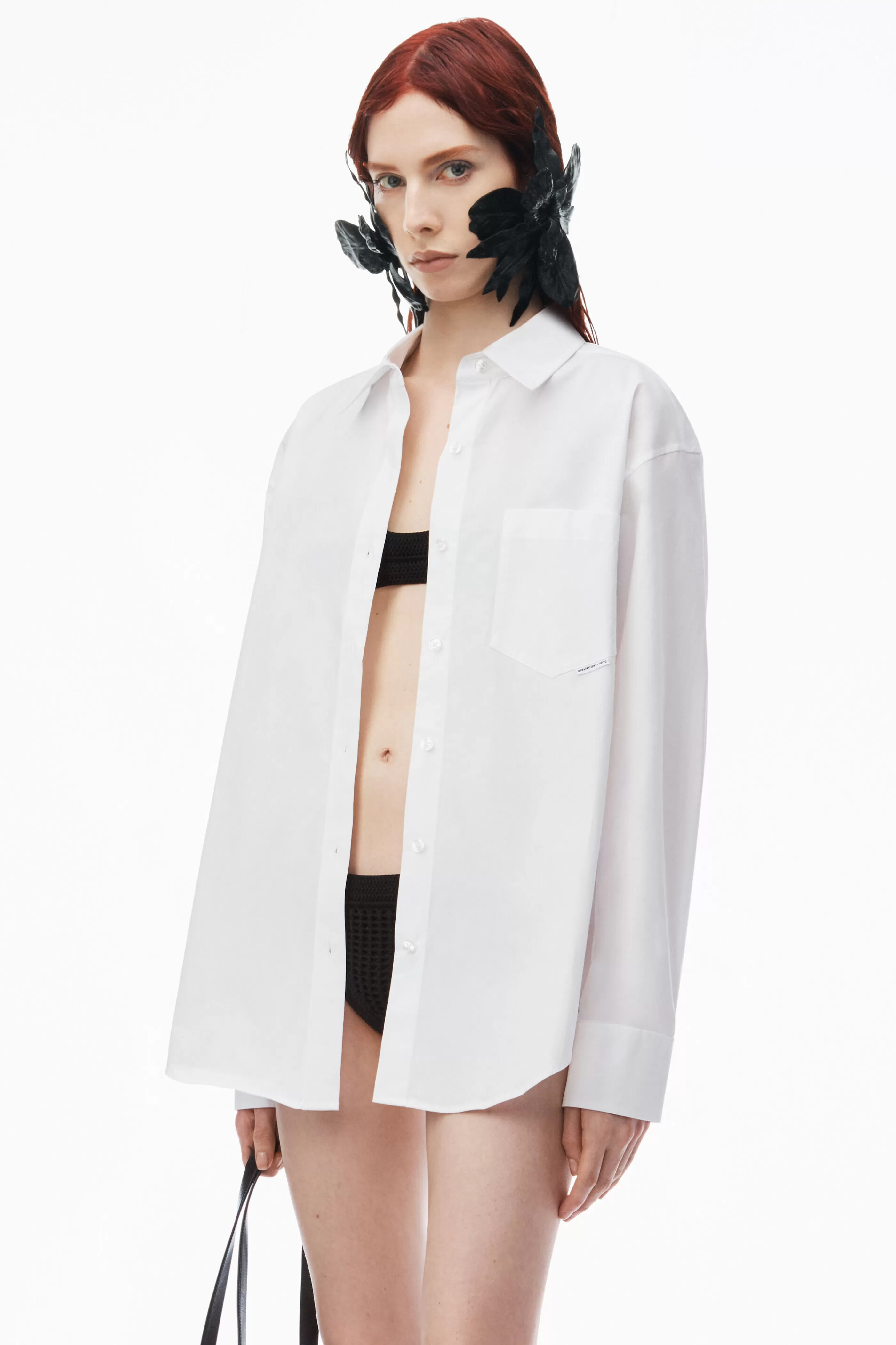 Women Alexander Wang Alexanderwang Boyfriend Shirt In Cotton