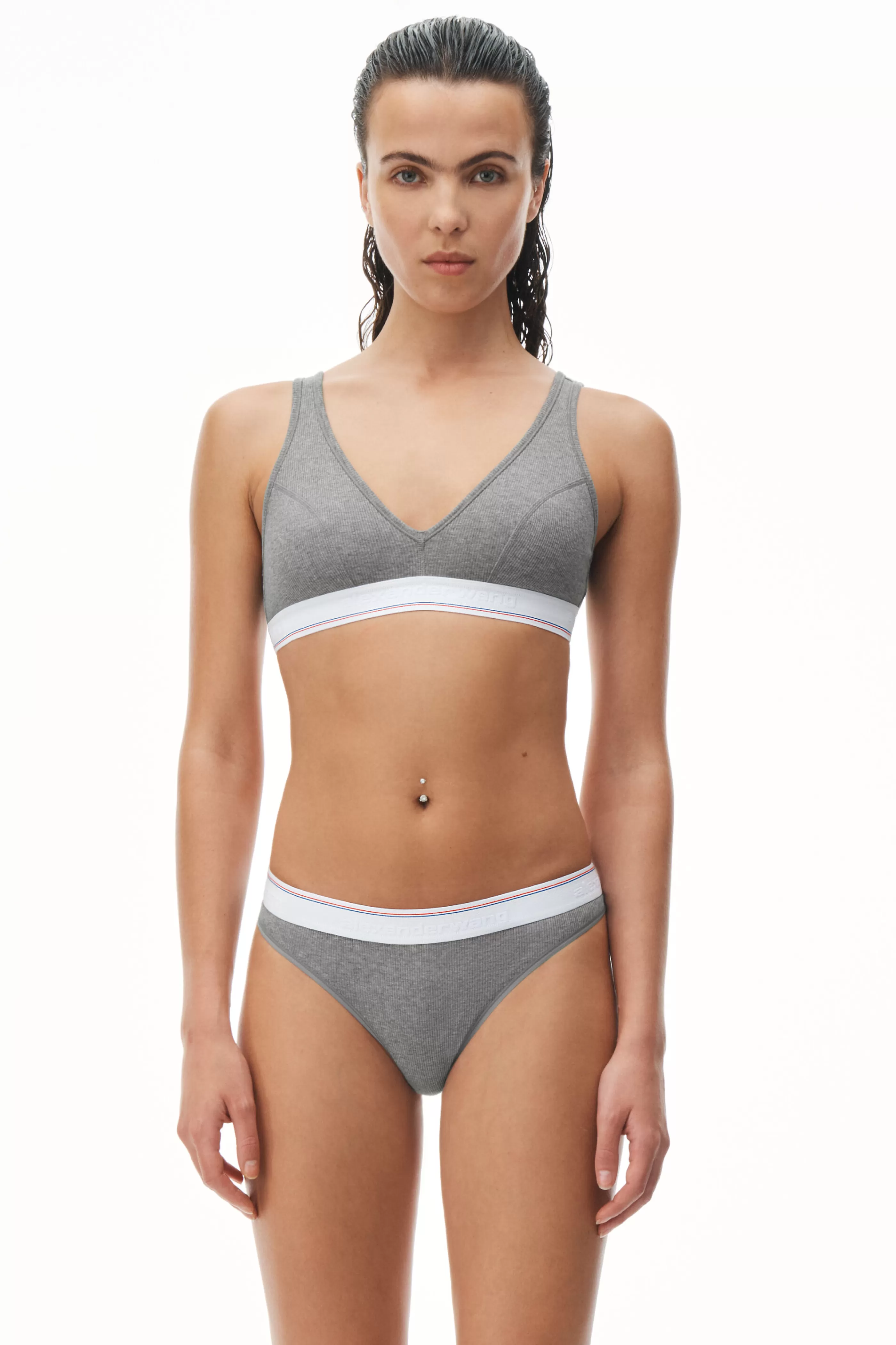 Alexander Wang Alexanderwang BRALETTE IN RIBBED JERSEY