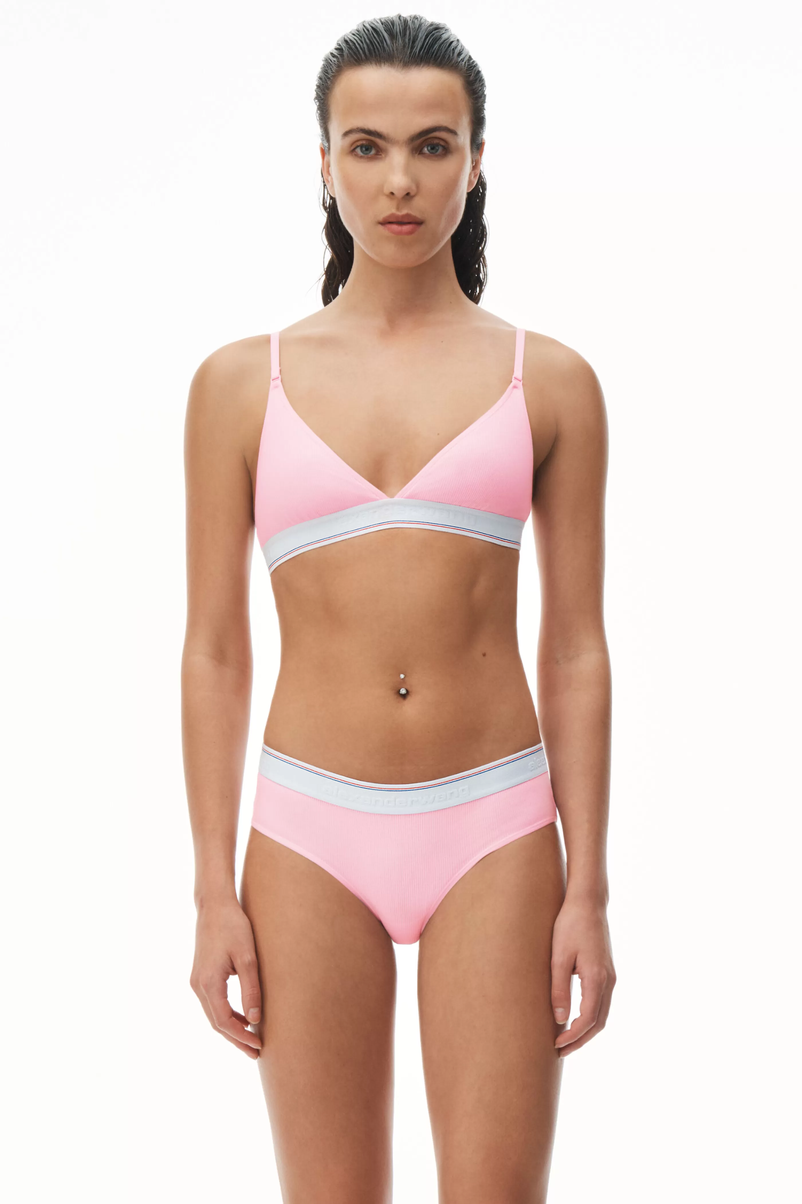 Alexander Wang Alexanderwang Bralette In Ribbed Jersey