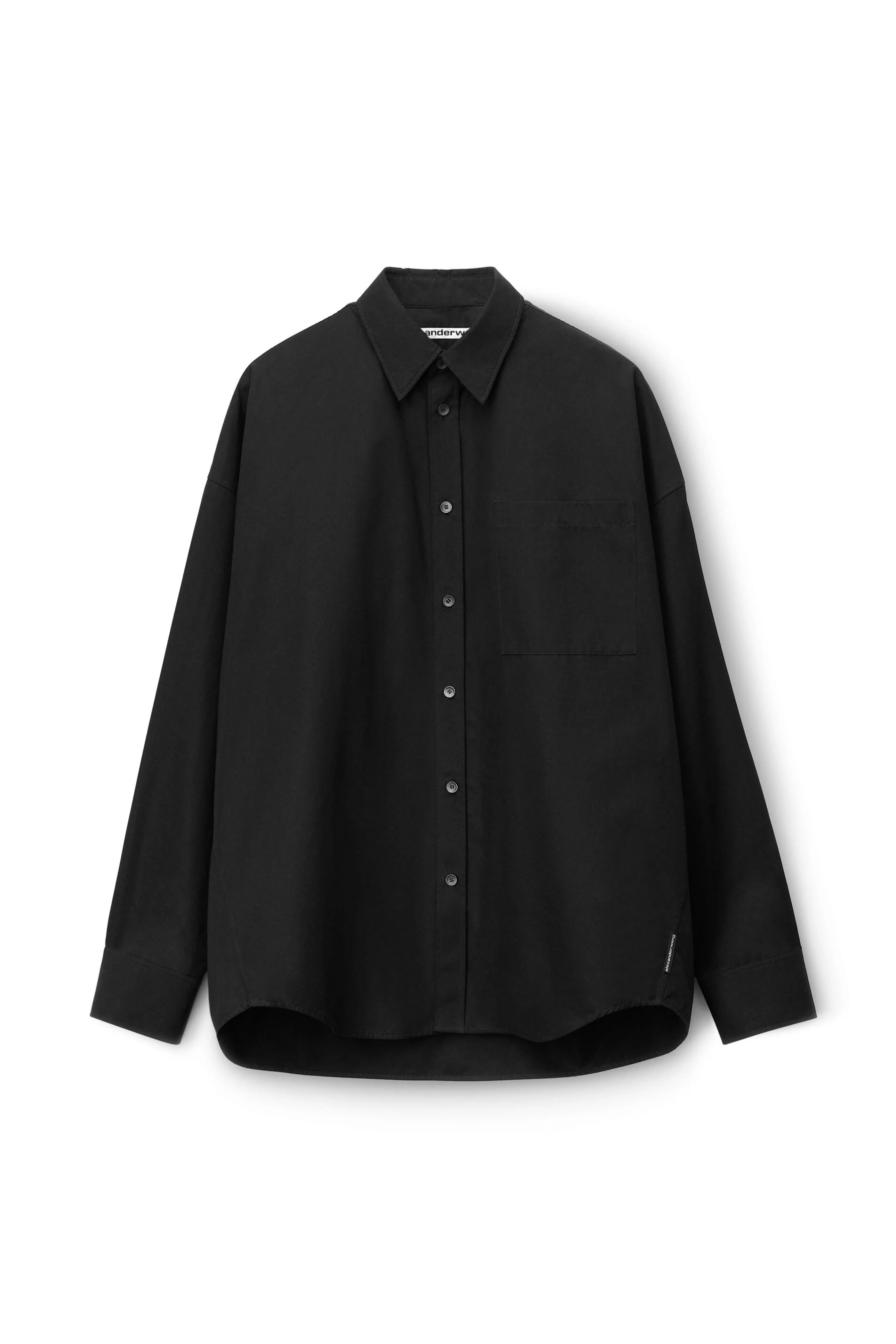 Alexander Wang Alexanderwang Button Down Logo Shirt In Cotton