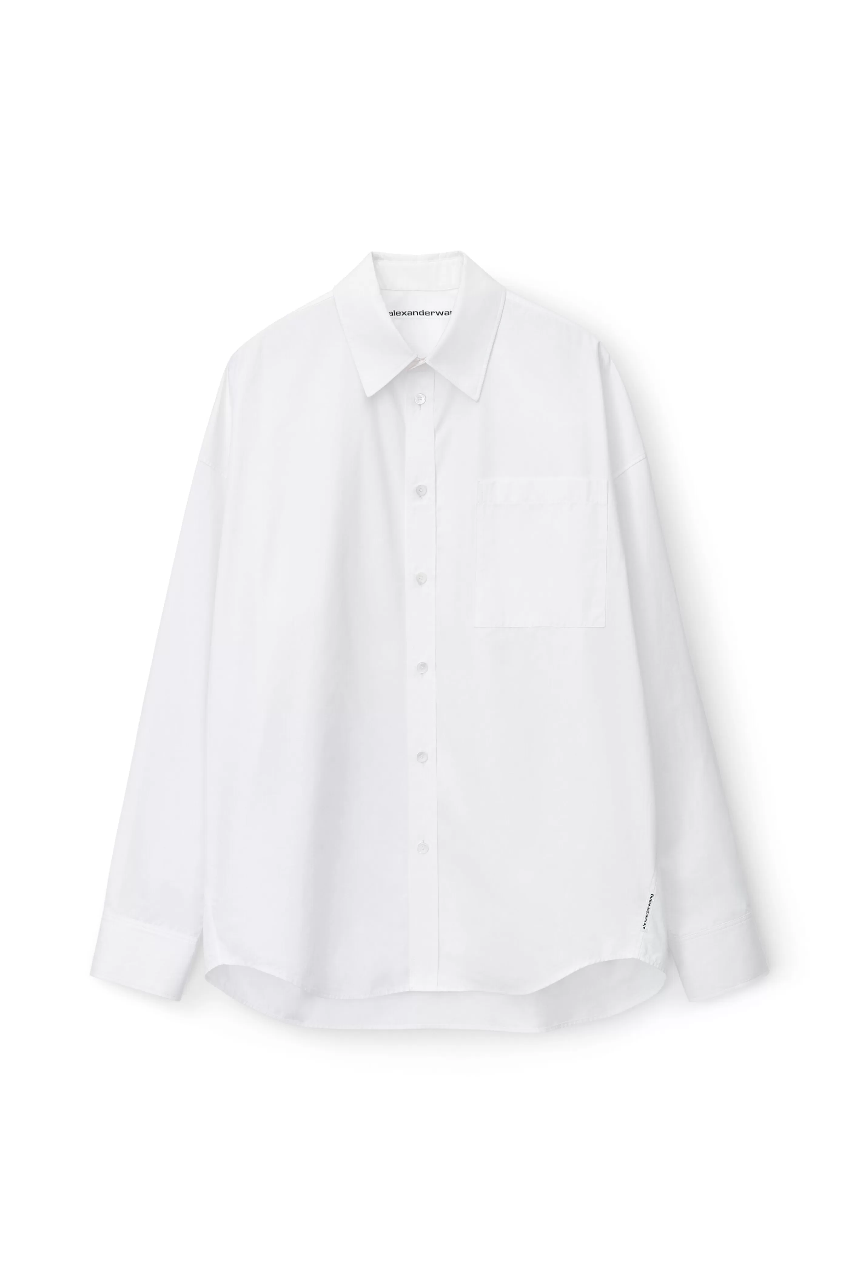 Alexander Wang Alexanderwang Button Down Logo Shirt In Cotton