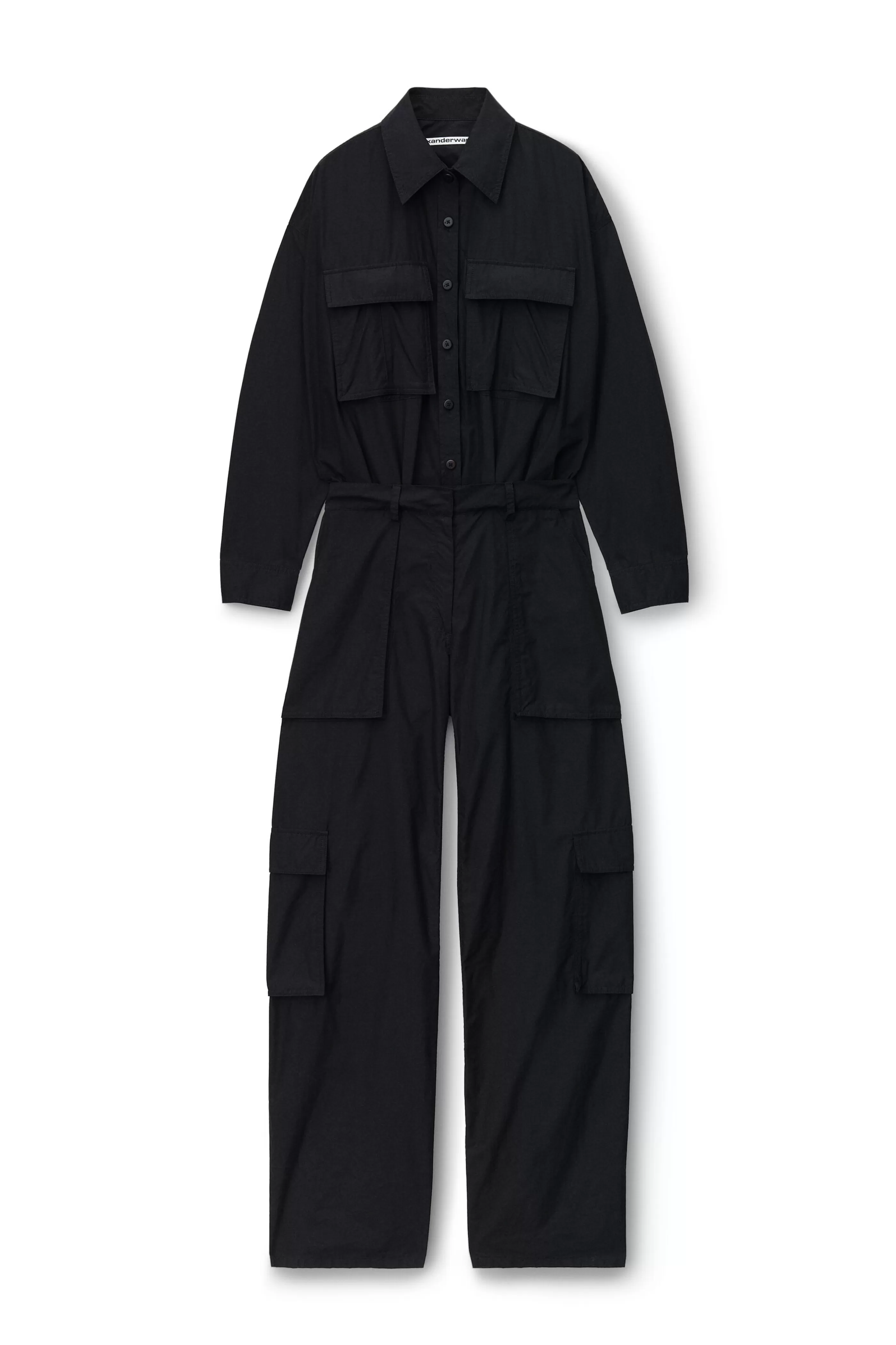 Women Alexander Wang Alexanderwang Button Up Cargo Jumpsuit