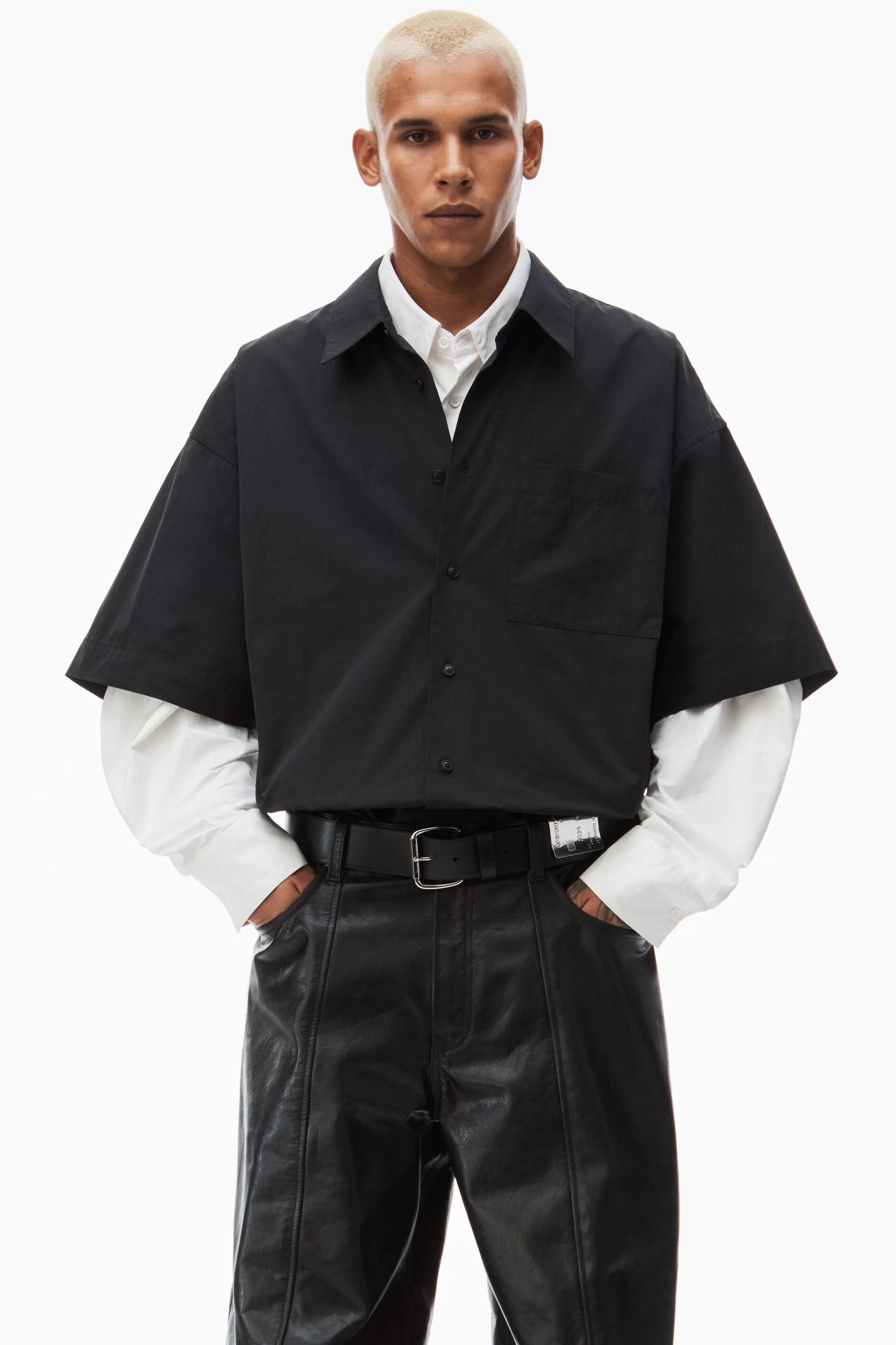 Alexander Wang Alexanderwang Camp Shirt In Crisp Nylon