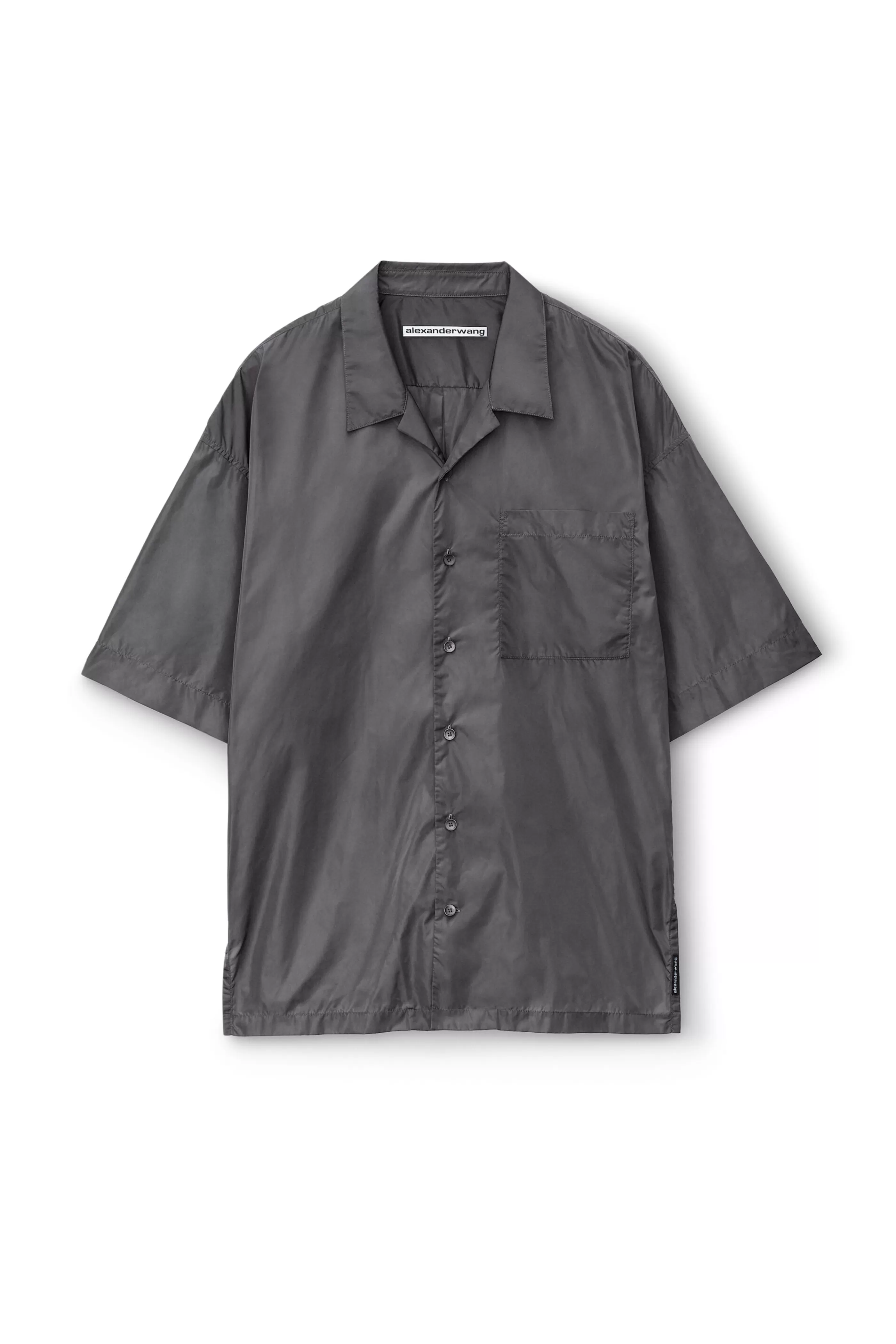 Alexander Wang Alexanderwang Camp Shirt In Crisp Nylon