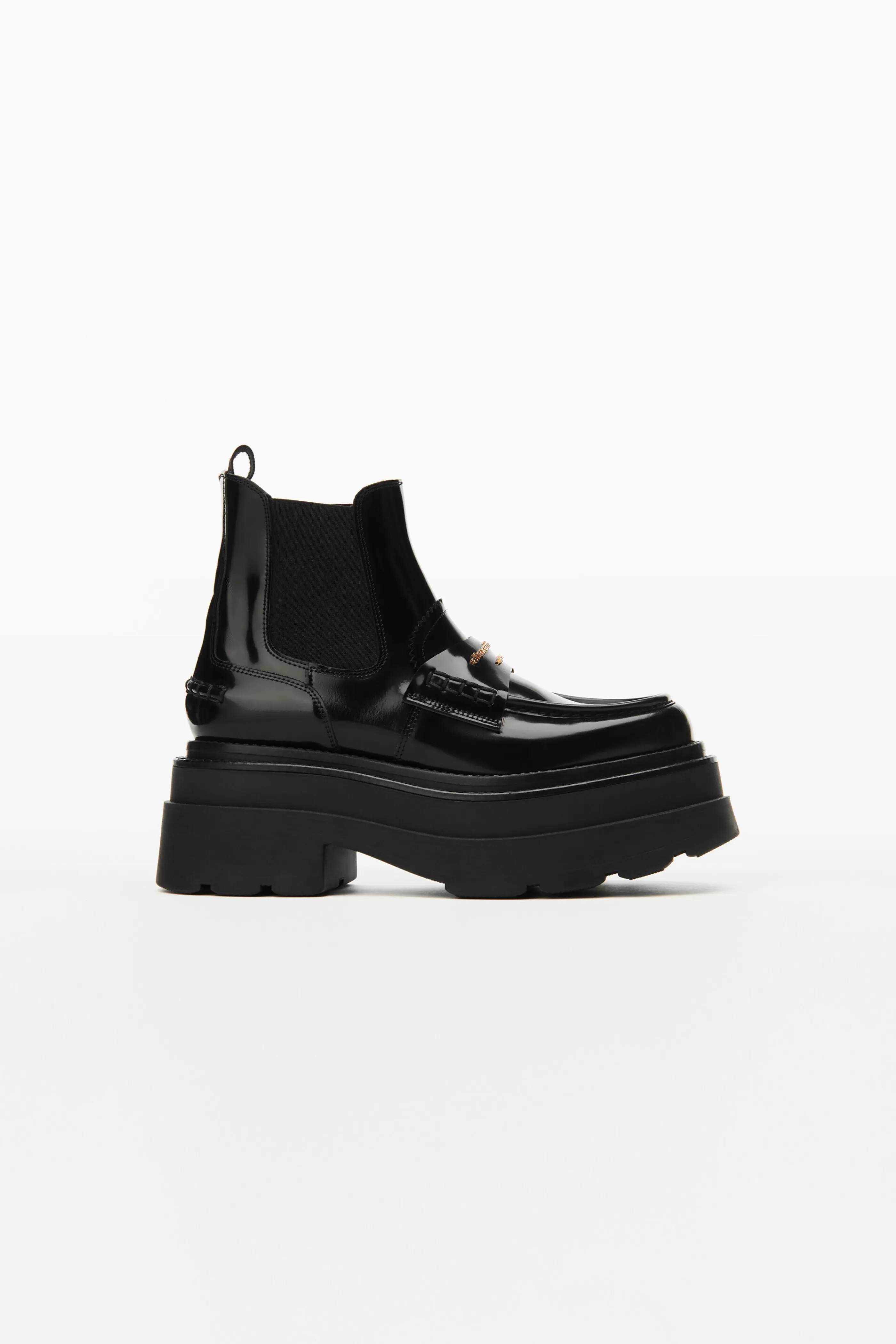 Women Alexander Wang Alexanderwang CARTER PLATFORM LOAFER BOOT IN LEATHER