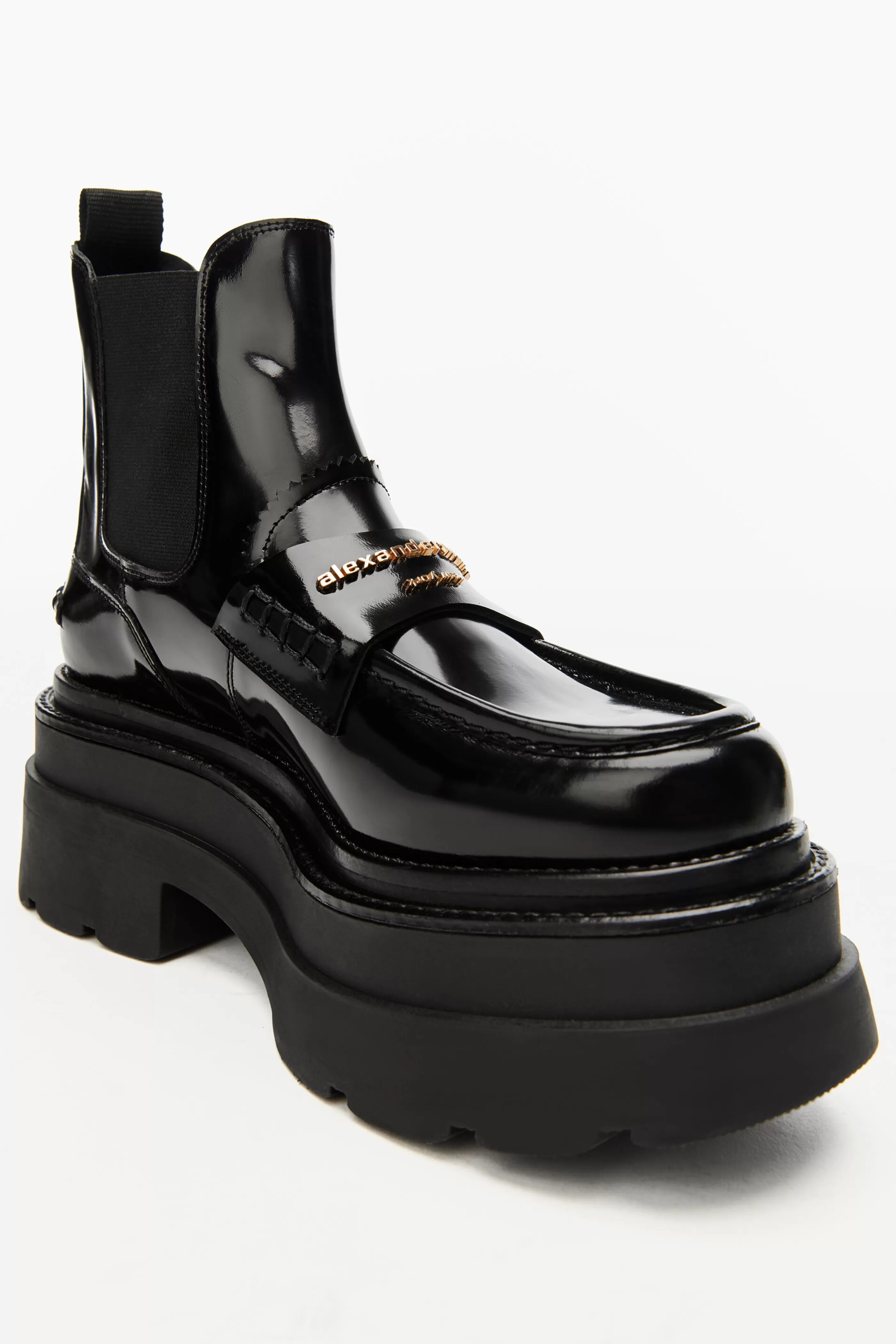 Women Alexander Wang Alexanderwang CARTER PLATFORM LOAFER BOOT IN LEATHER