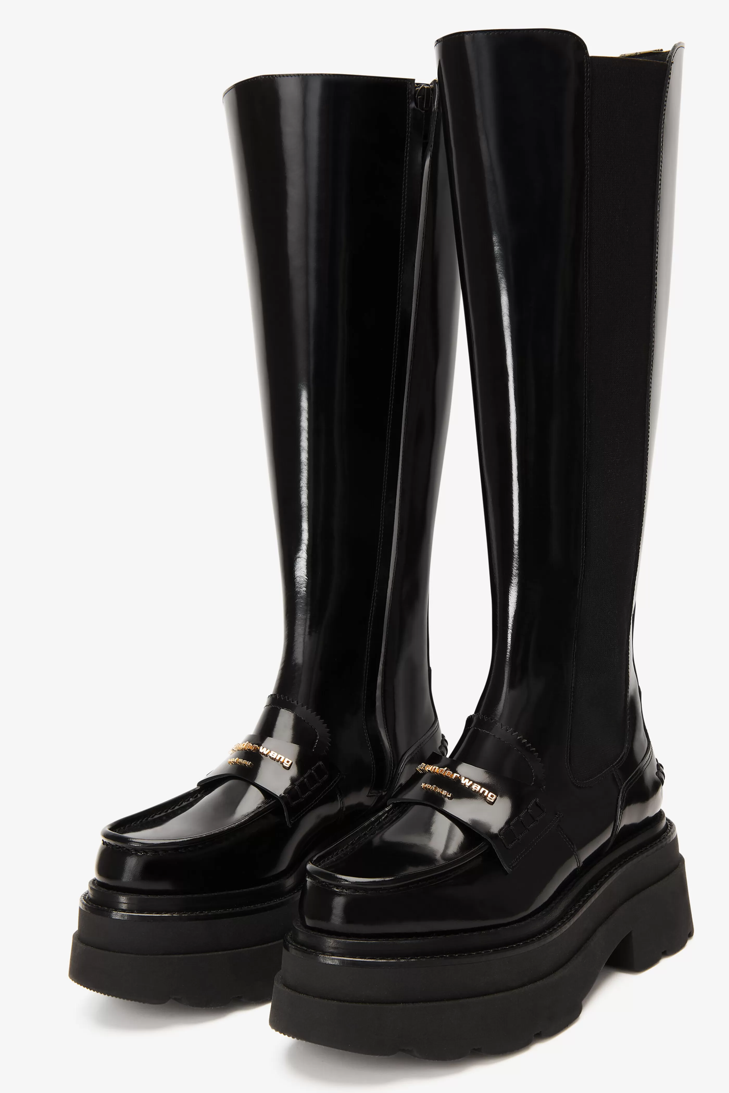 Women Alexander Wang Alexanderwang Carter Platform Tall Boot In Spazzolato