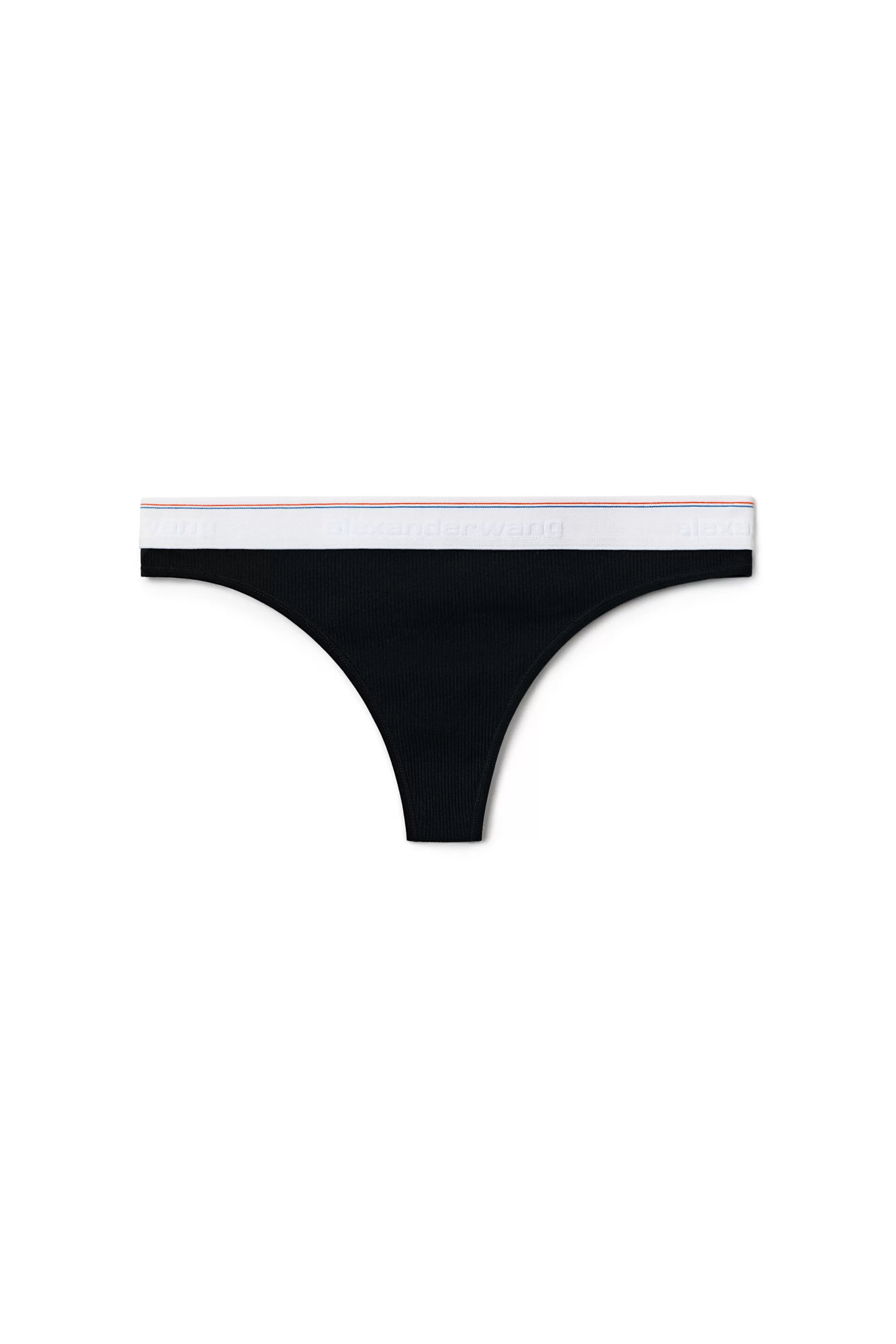 Alexander Wang Alexanderwang Classic Thong In Ribbed Jersey