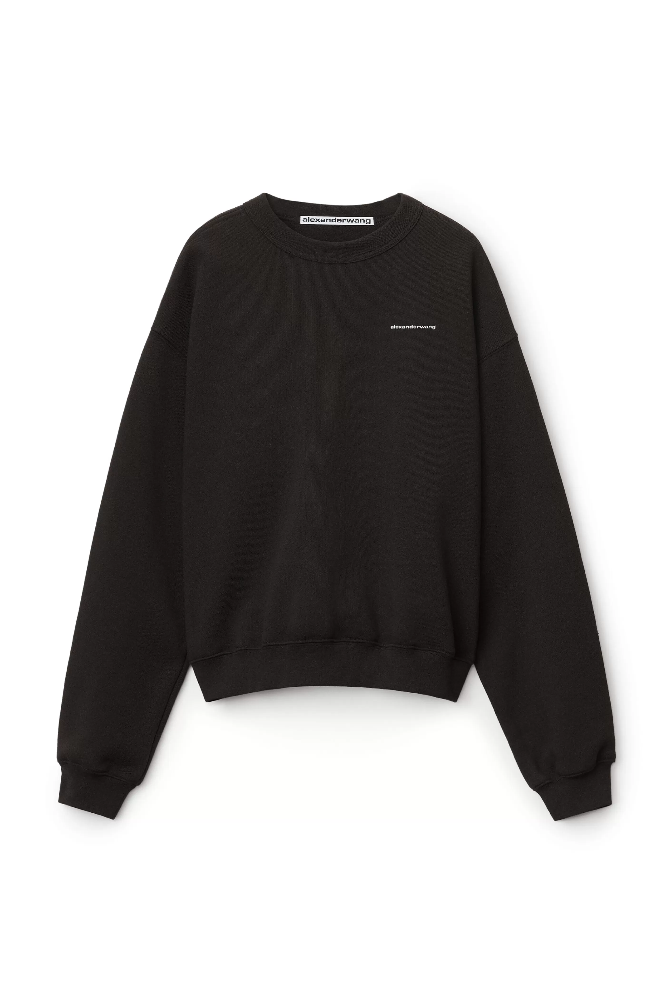 Women Alexander Wang Alexanderwang CREWNECK PULLOVER IN DENSE FLEECE 