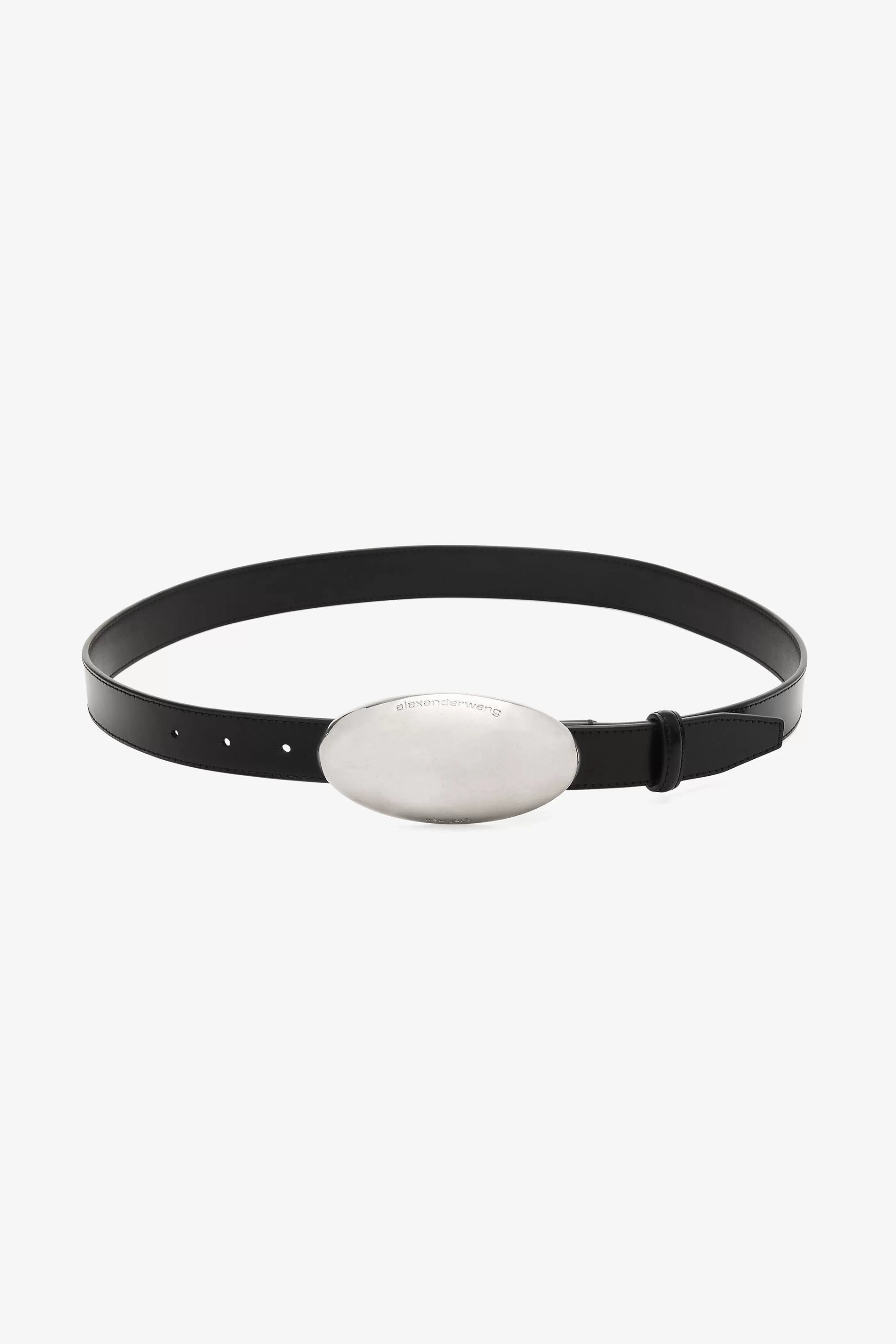 Women Alexander Wang Alexanderwang Dome Metal Belt In Leather