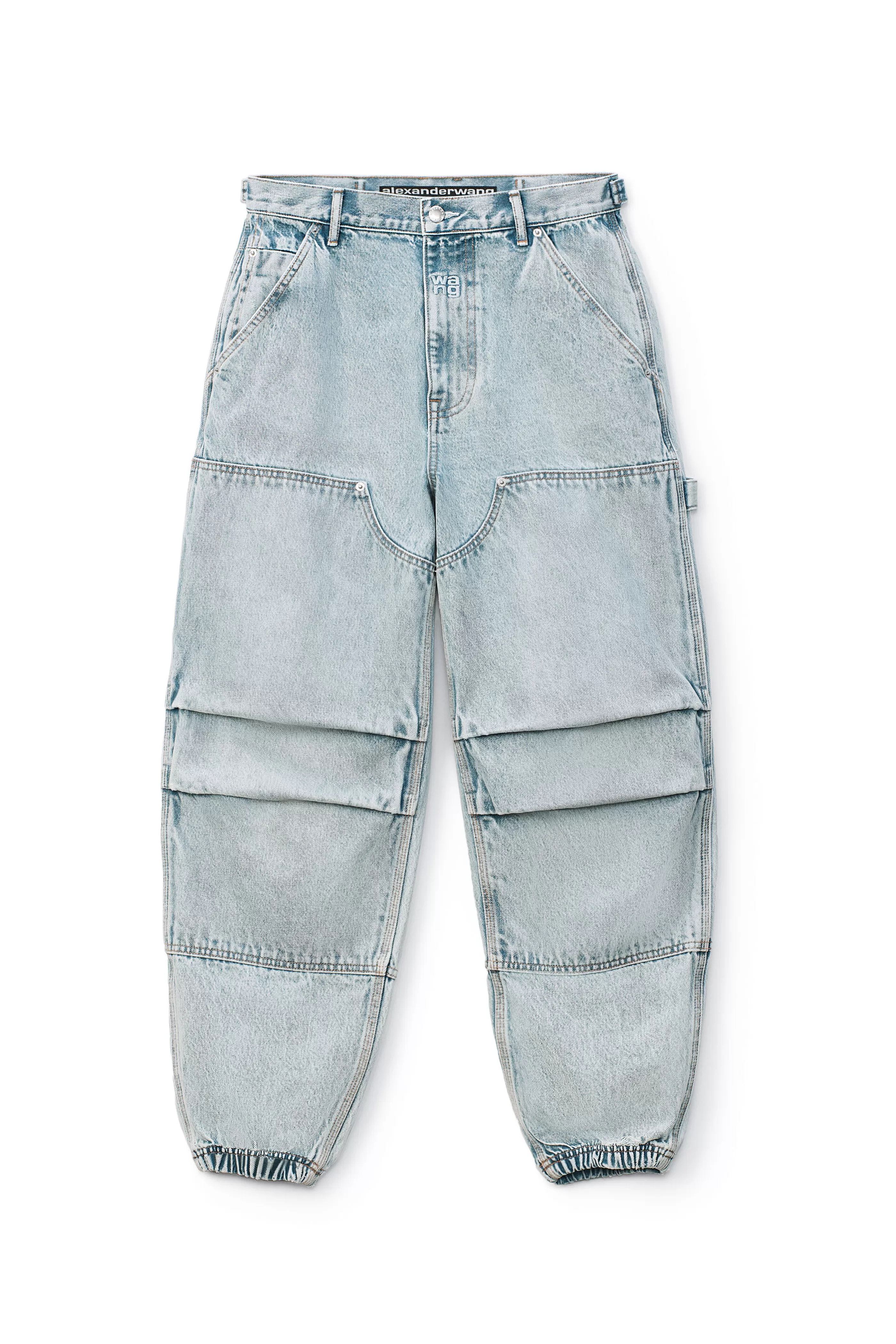 Women Alexander Wang Alexanderwang DOUBLE FRONT CARPENTER PANT IN DENIM 