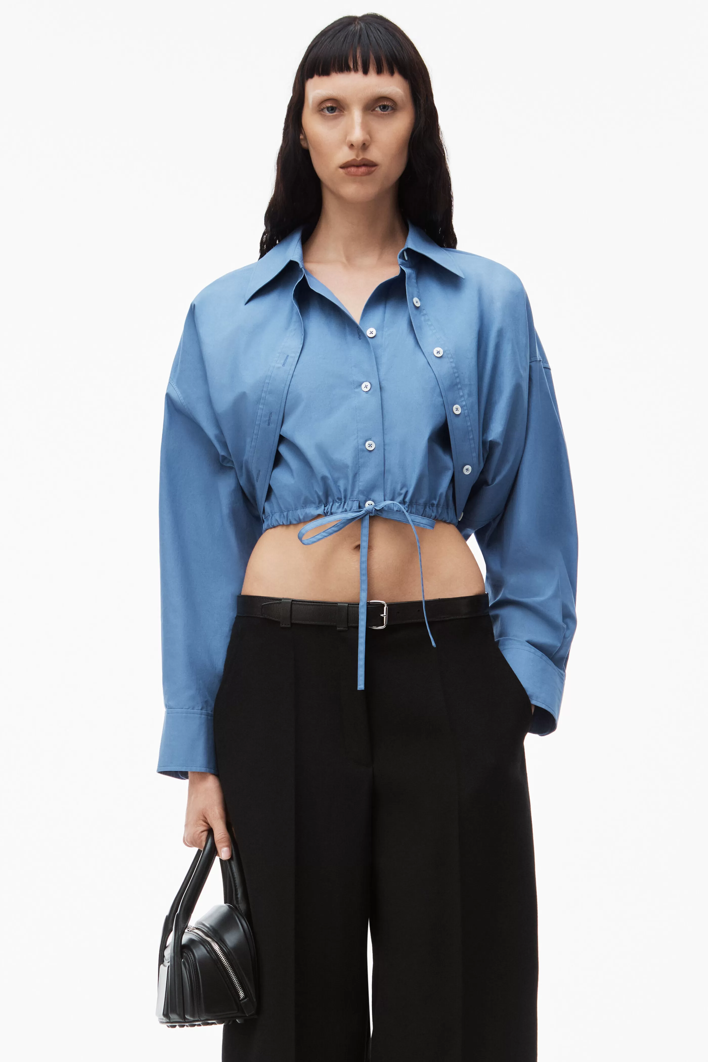 Women Alexander Wang Alexanderwang Double Layered Shirt In Compact Cotton