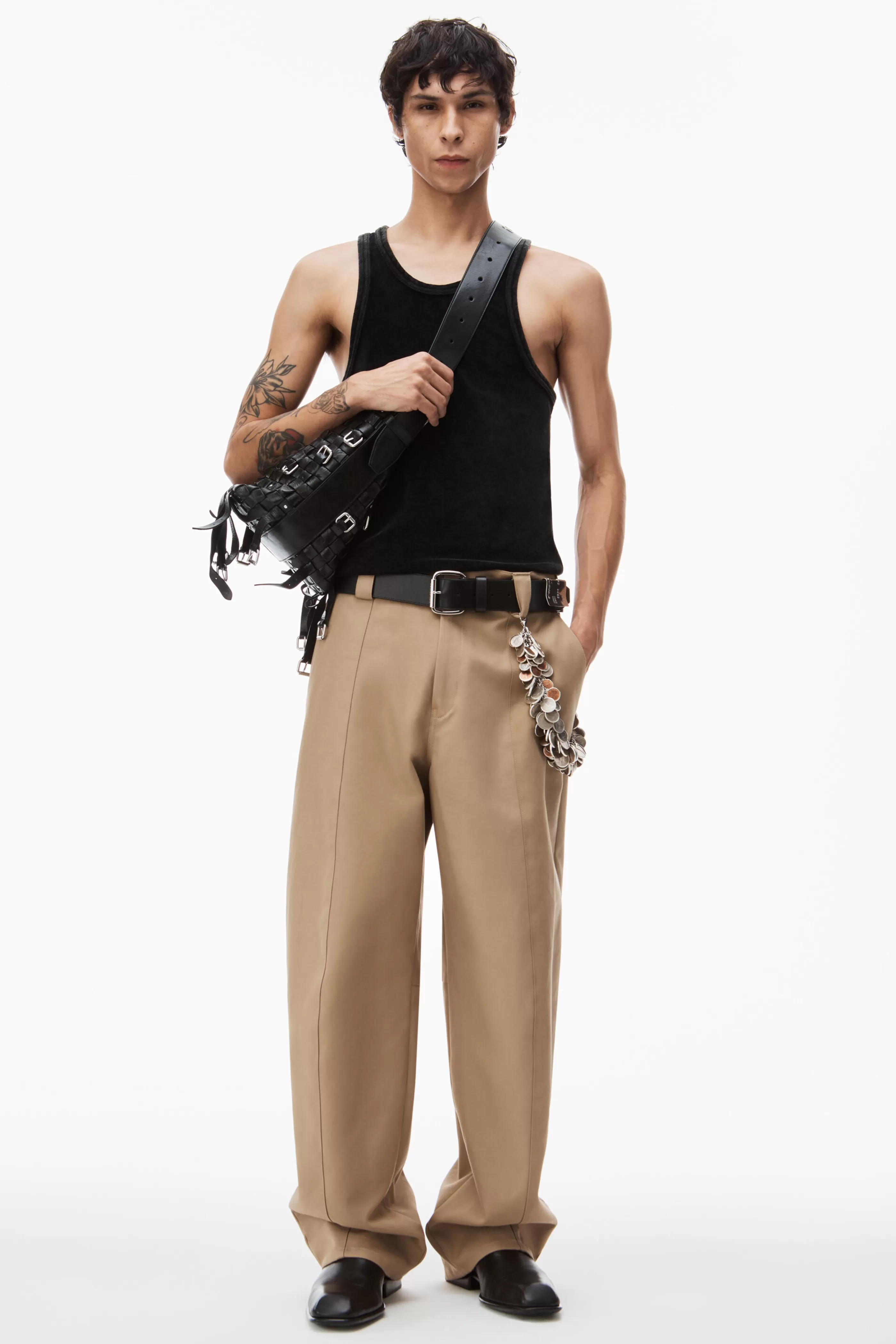 Alexander Wang Alexanderwang Elasticated Tailored Trouser In Twill