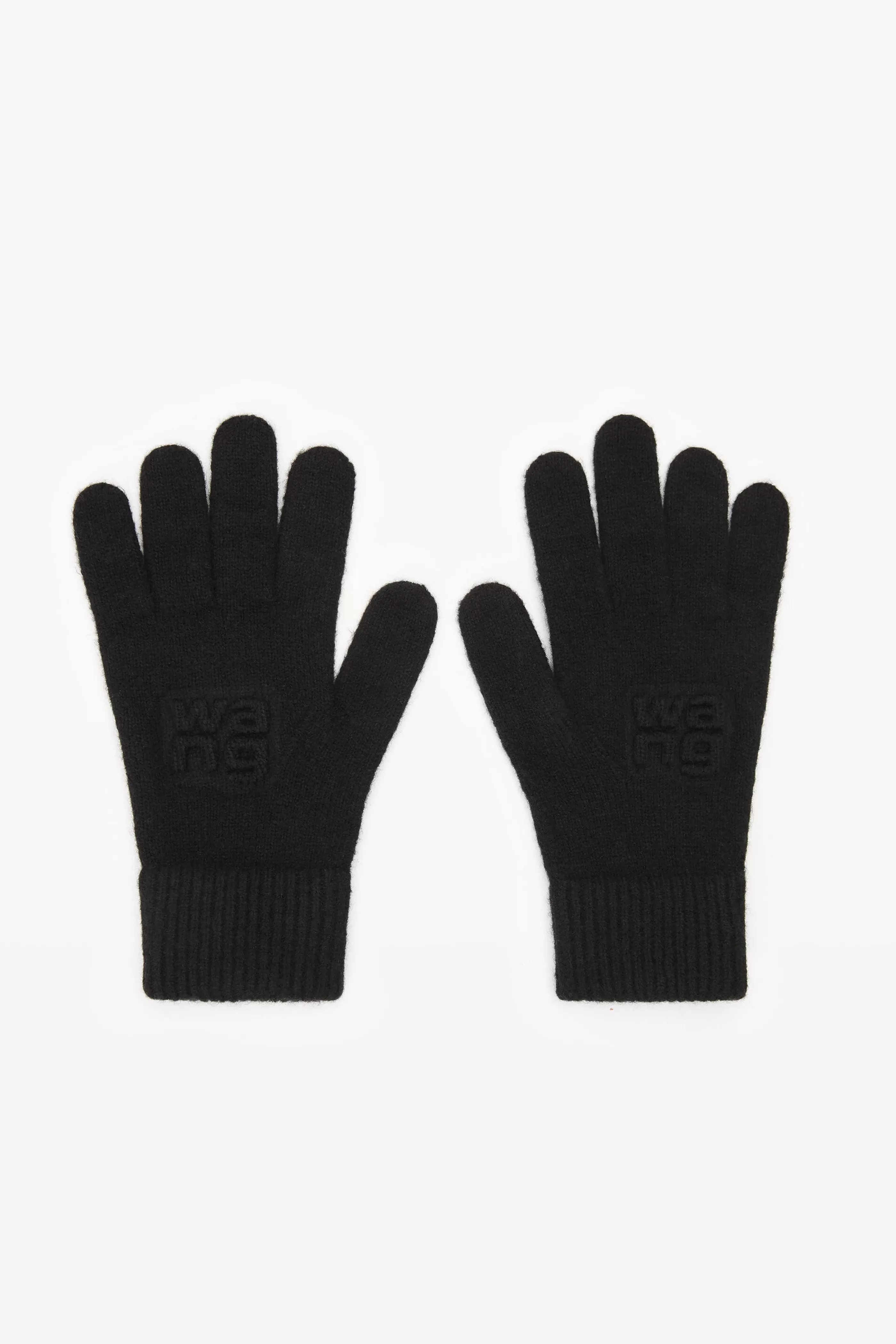 Women Alexander Wang Alexanderwang Embossed Logo Gloves