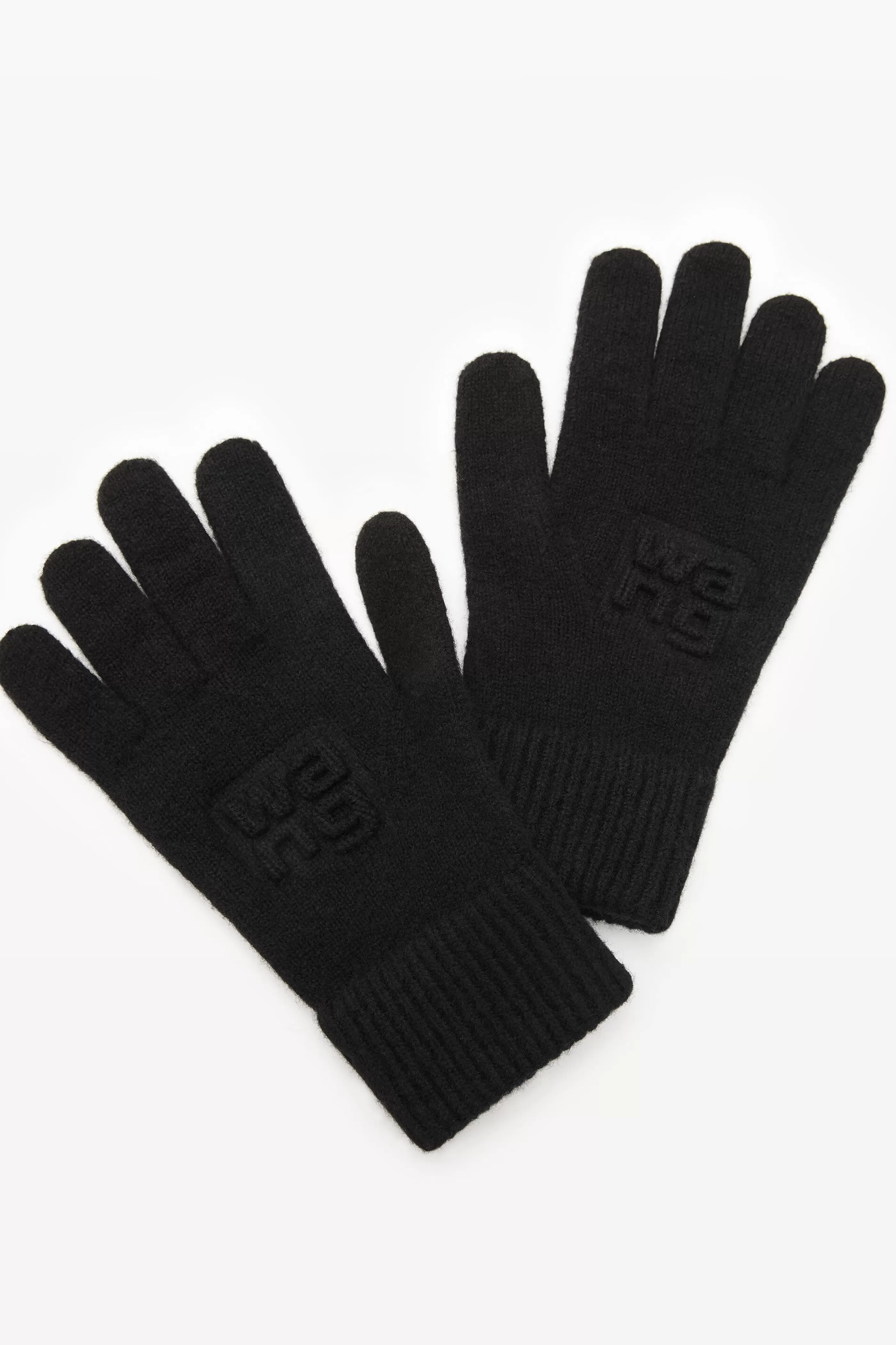 Women Alexander Wang Alexanderwang Embossed Logo Gloves