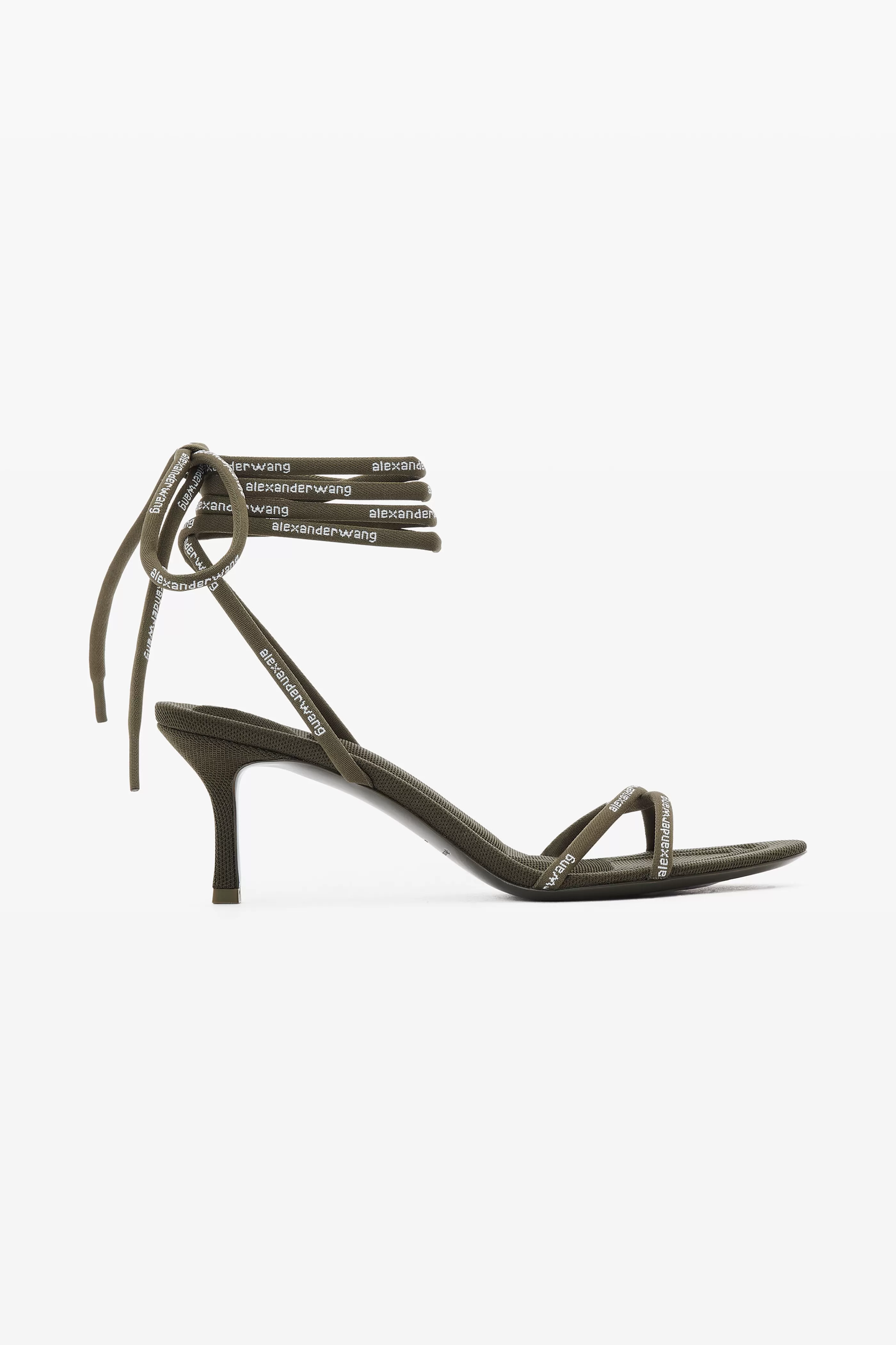 Women Alexander Wang Alexanderwang Helix 65 Strappy Mid Heel Sandal