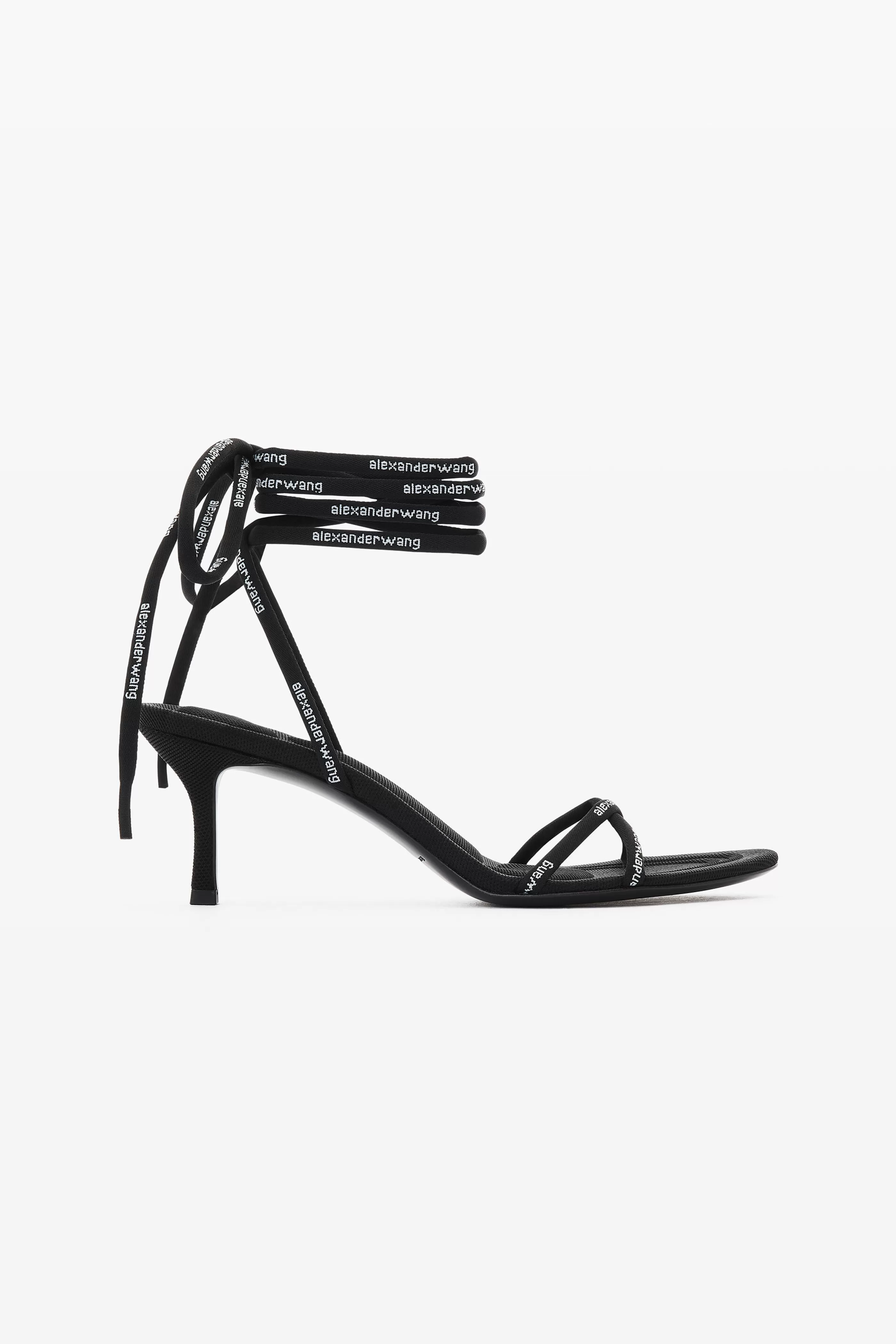 Women Alexander Wang Alexanderwang Helix 65 Strappy Mid Heel Sandal