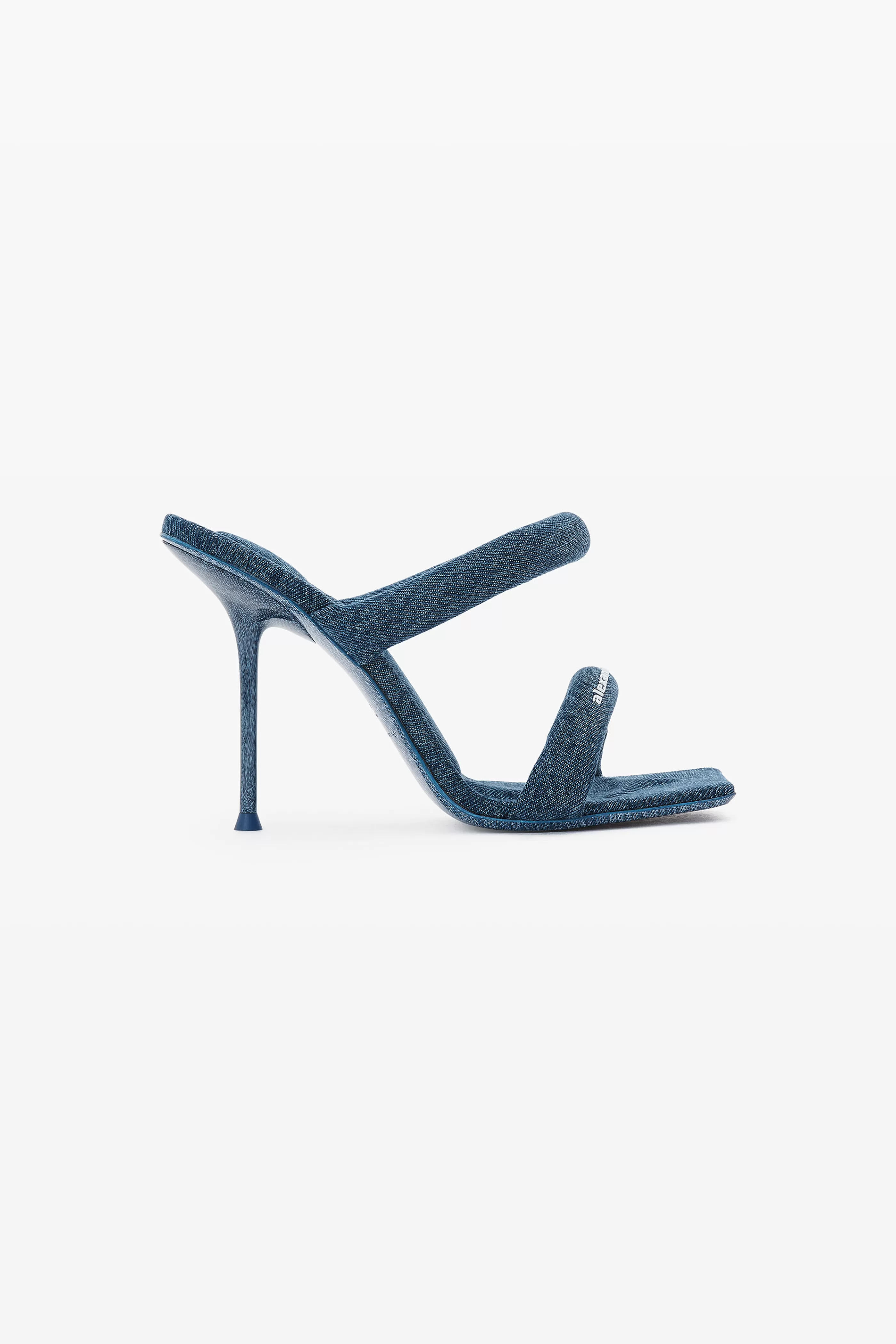 Women Alexander Wang Alexanderwang Julie 105mm Denim Tubular Sandal