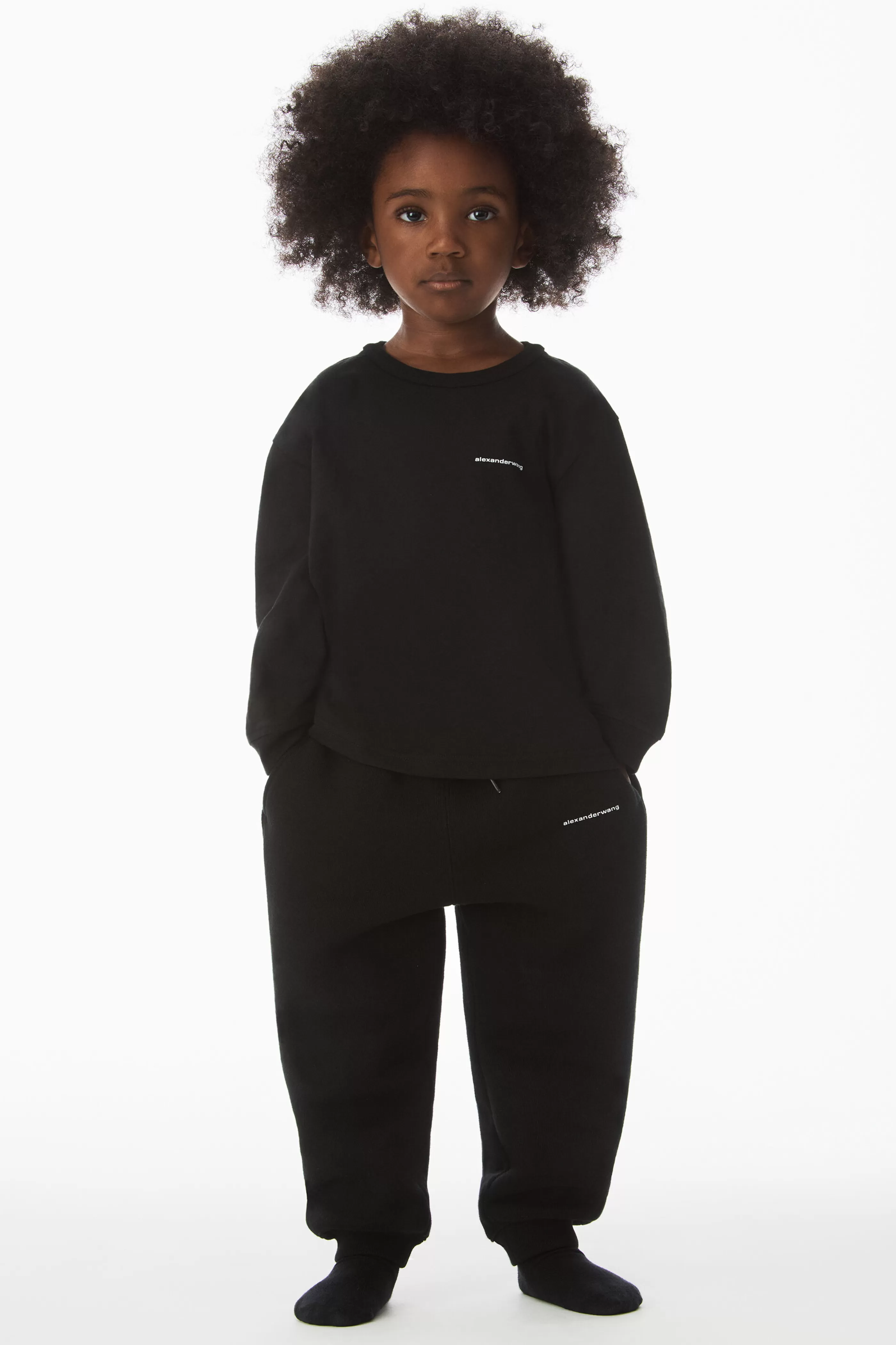 Women/Kids Alexander Wang Alexanderwang KIDS LOGO SWEATPANT IN ESSENTIAL TERRY