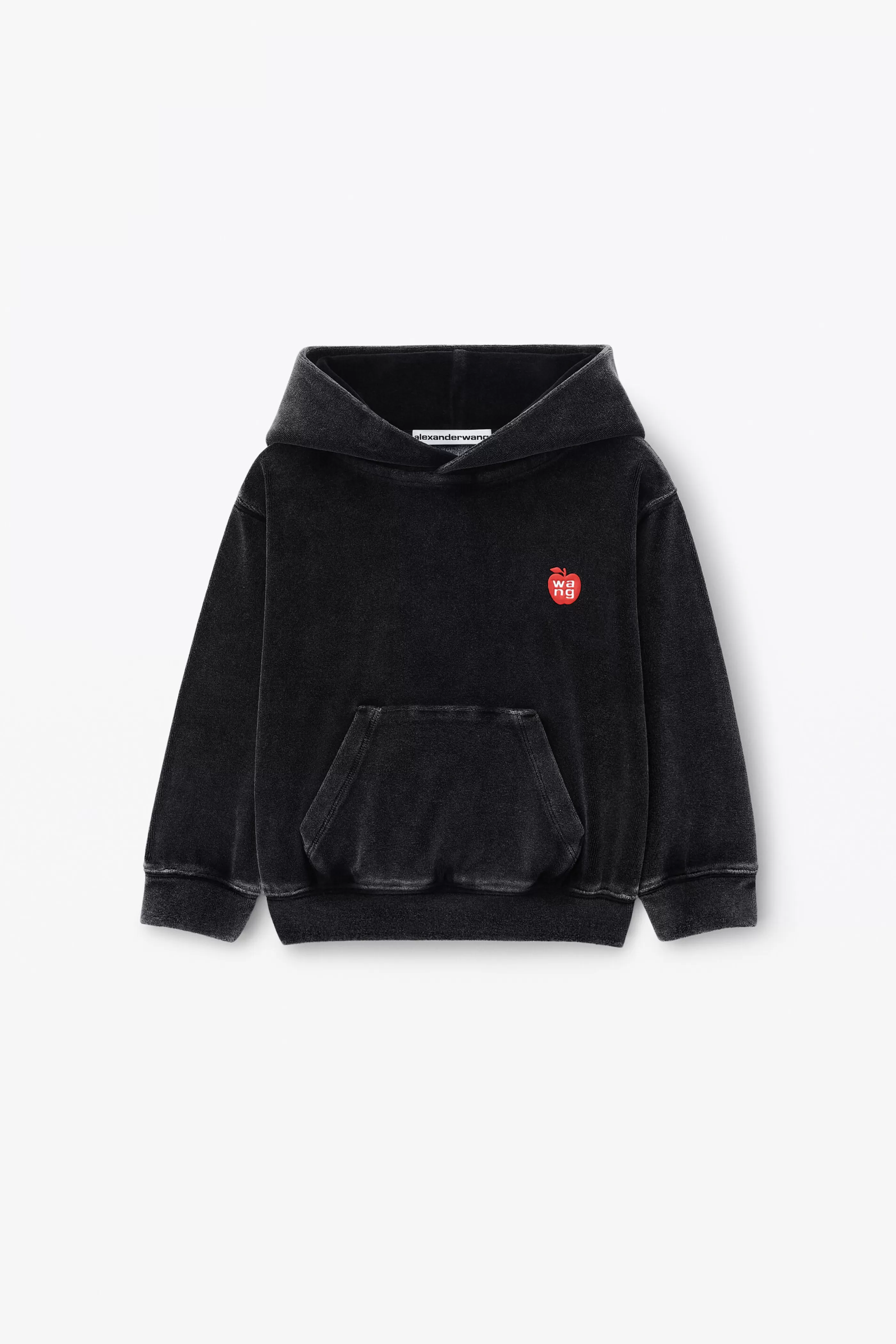 Women/Kids Alexander Wang Alexanderwang Kids Puff Logo Hoodie In Velour