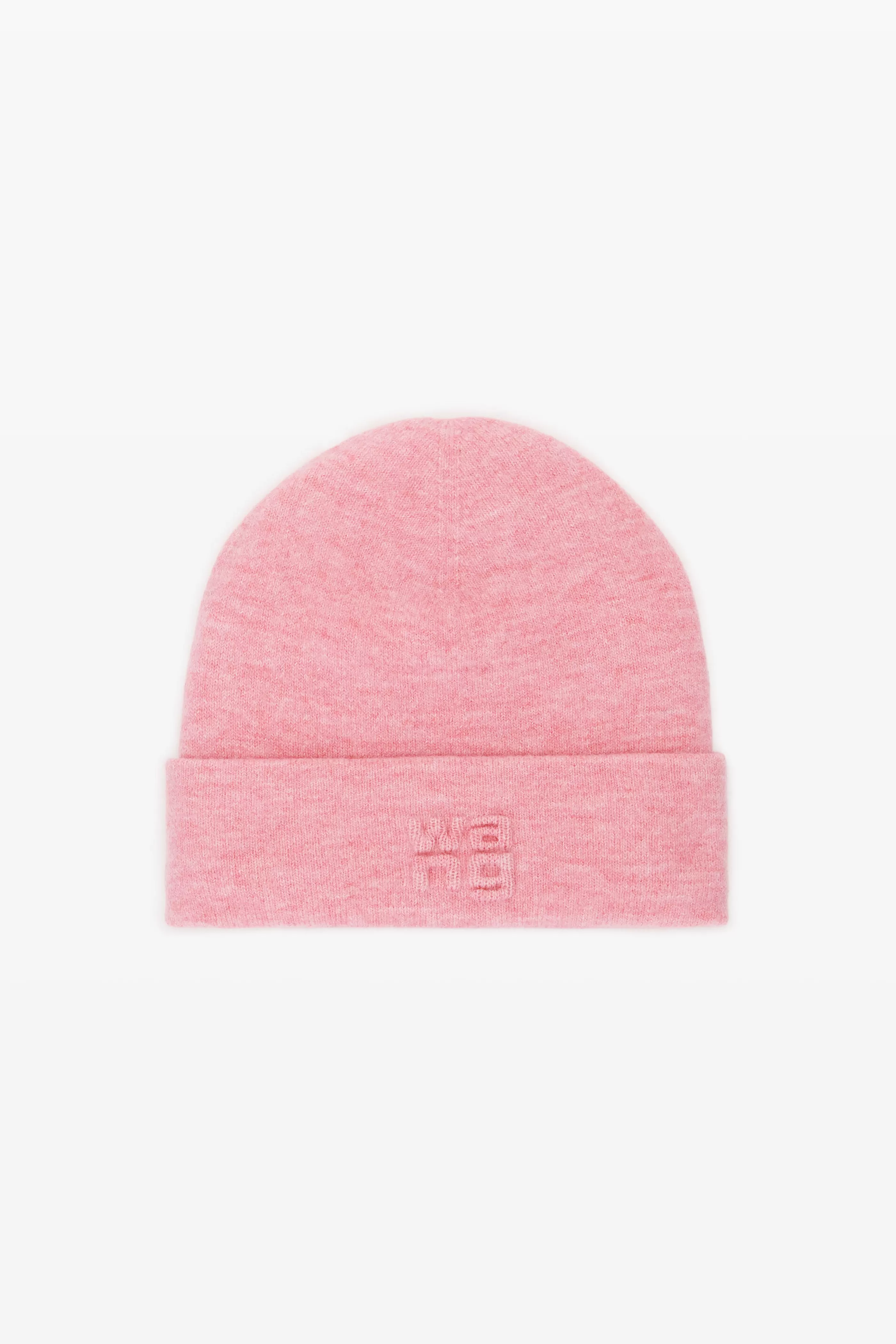 Women Alexander Wang Alexanderwang Logo Beanie In Soft Stretch Wool