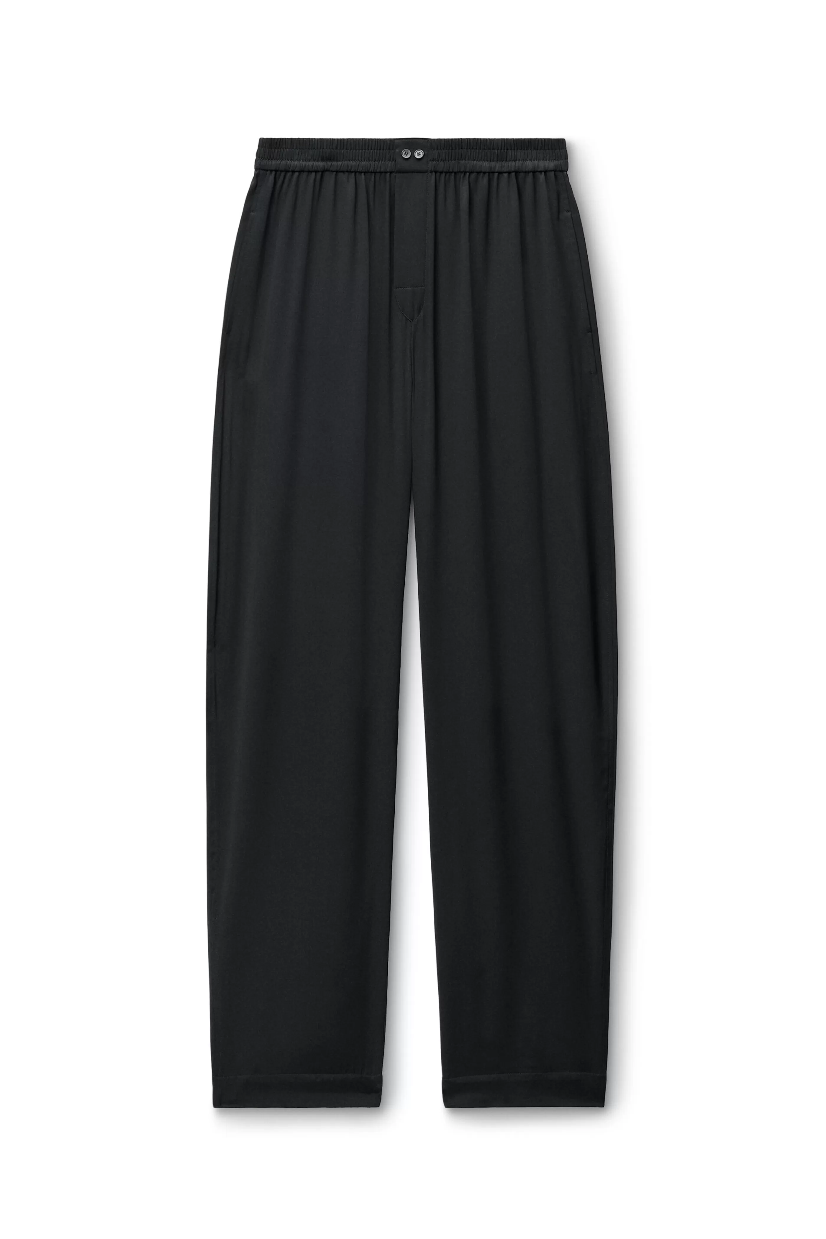 Women Alexander Wang Alexanderwang Logo Cutout Boxer-Style Pant In Silk