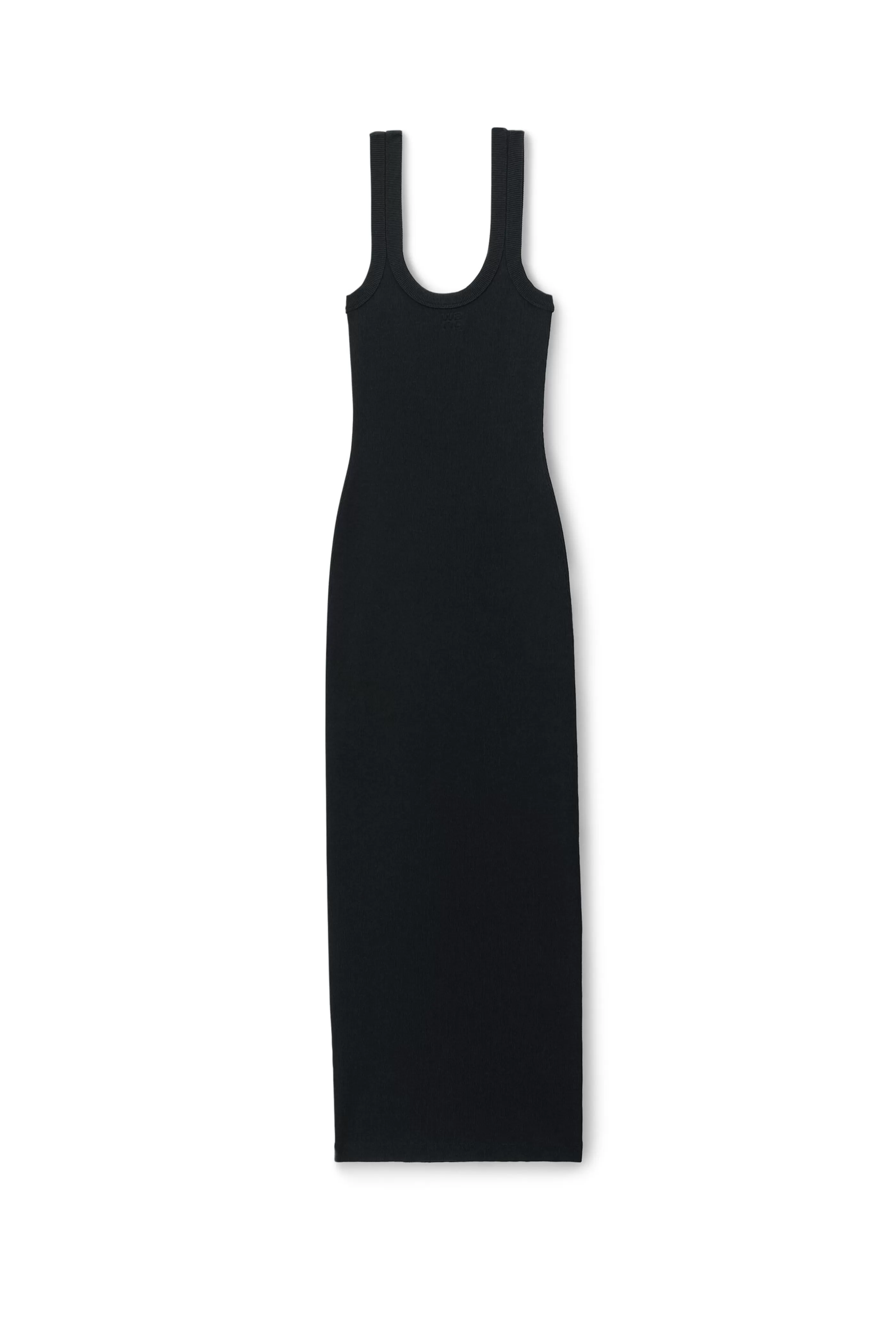 Women Alexander Wang Alexanderwang Logo Rib-Knit Tank Maxi Dress