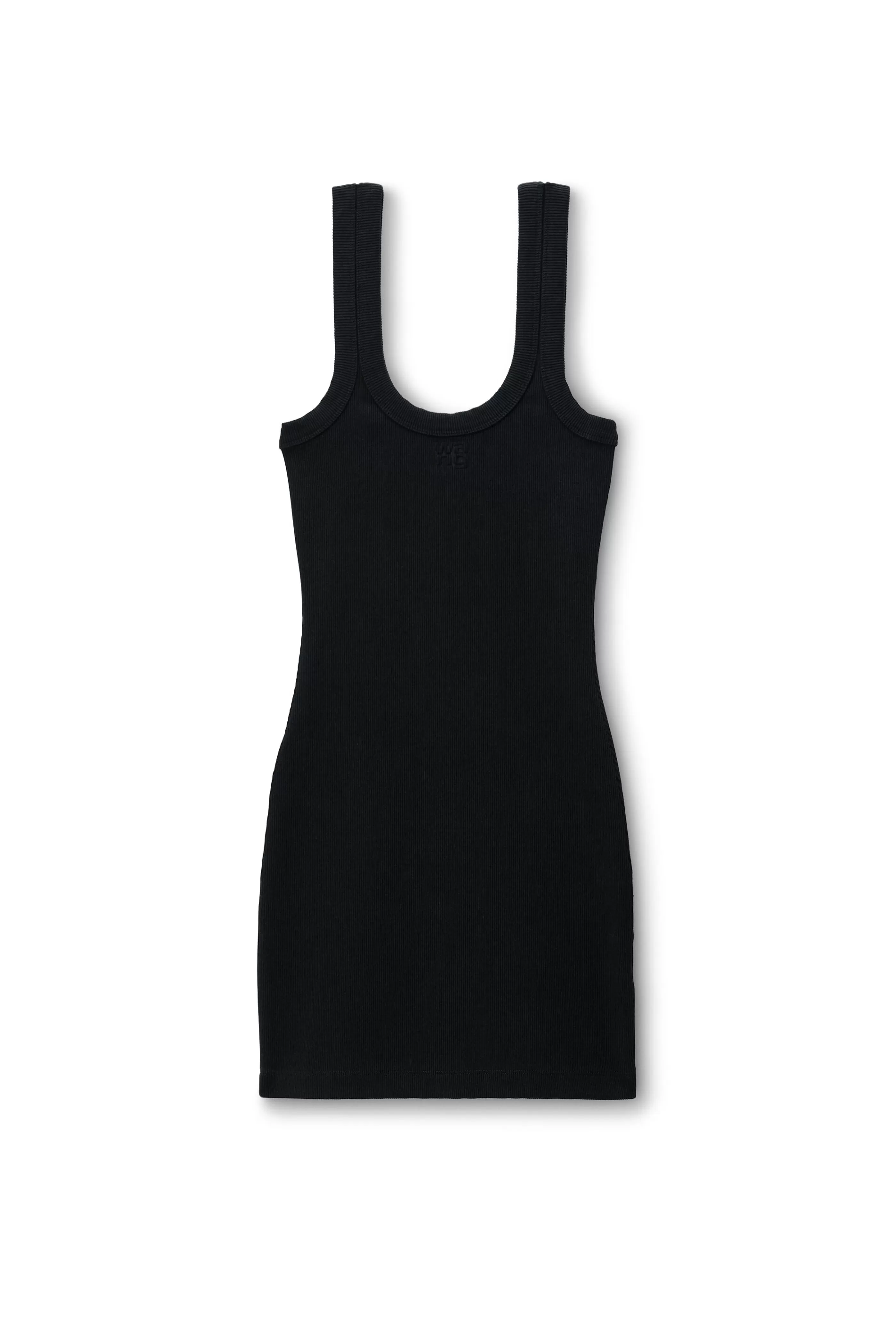 Women Alexander Wang Alexanderwang Logo Rib-Knit Tank Minidress