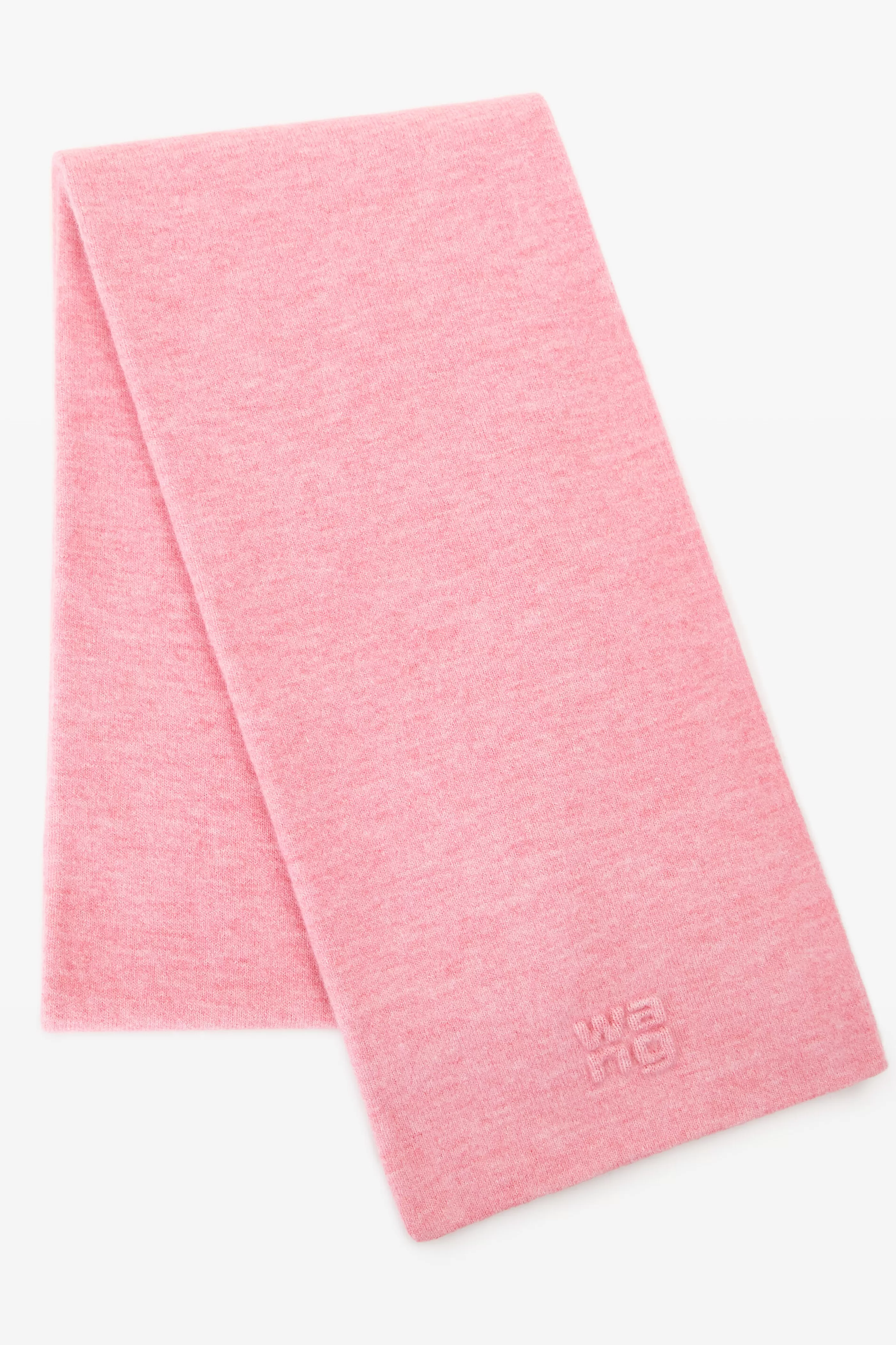 Women Alexander Wang Alexanderwang Logo Scarf In Soft Stretch Wool