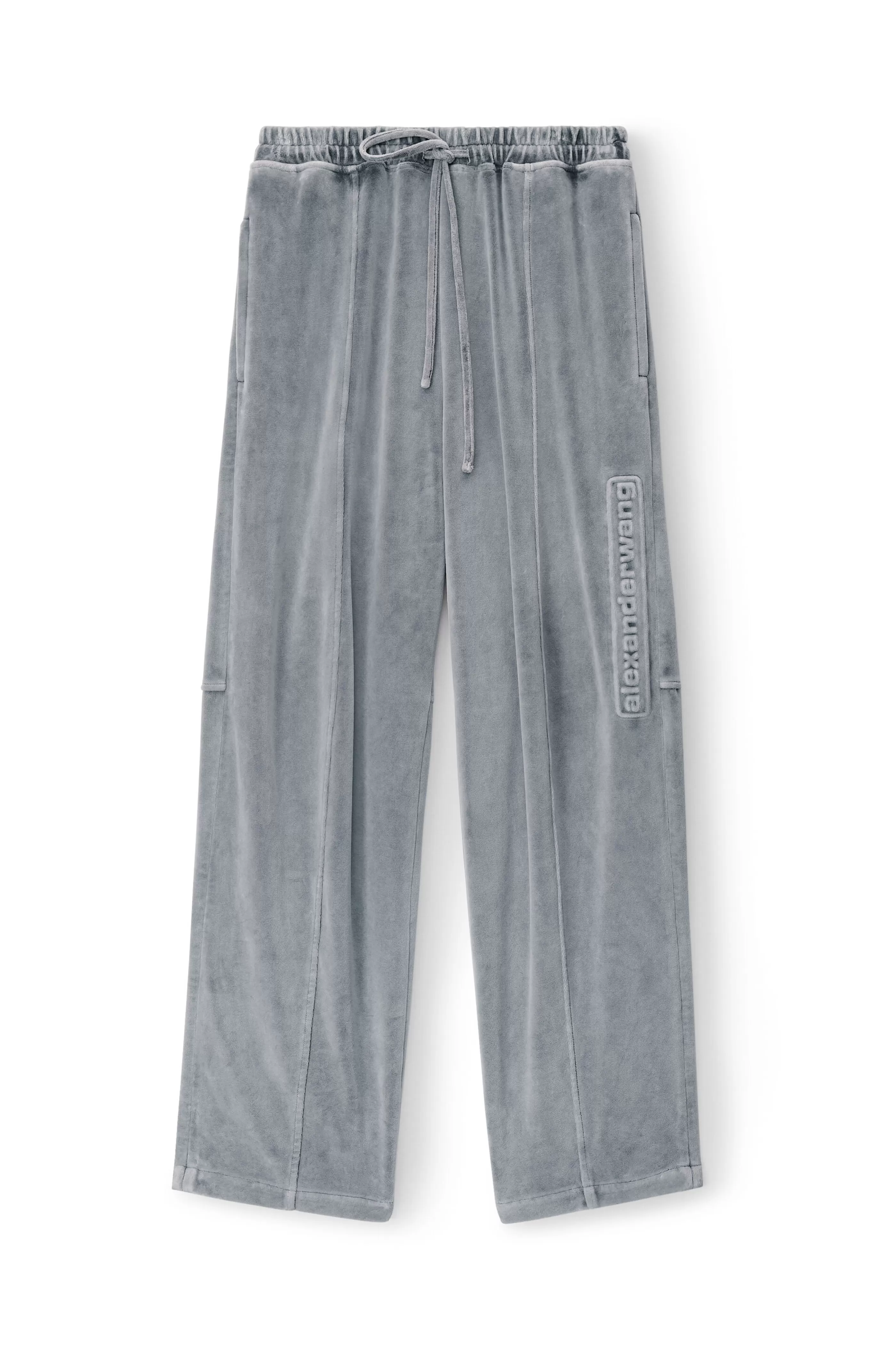 Alexander Wang Alexanderwang Logo Track Pant In Velour