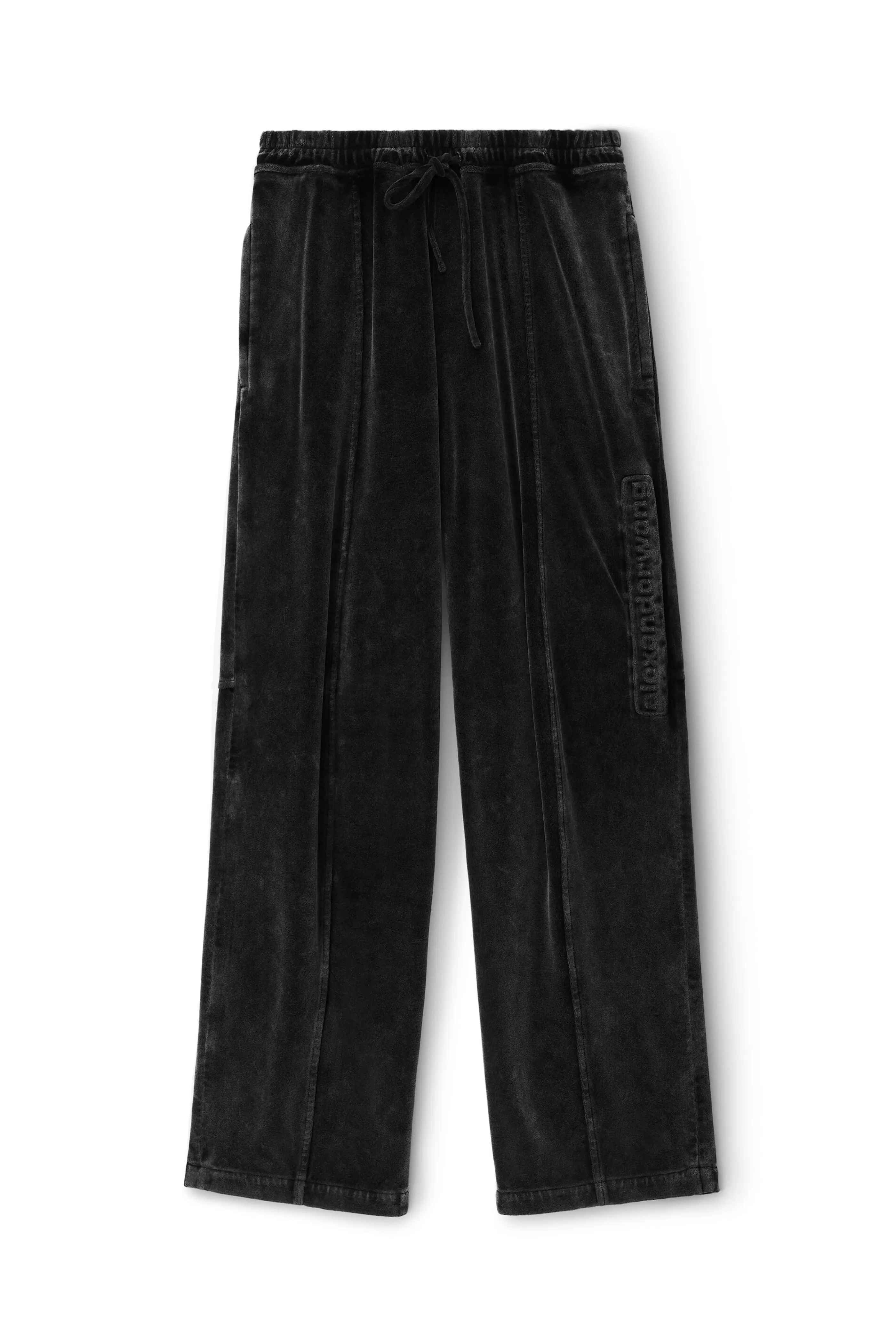 Alexander Wang Alexanderwang Logo Track Pant In Velour