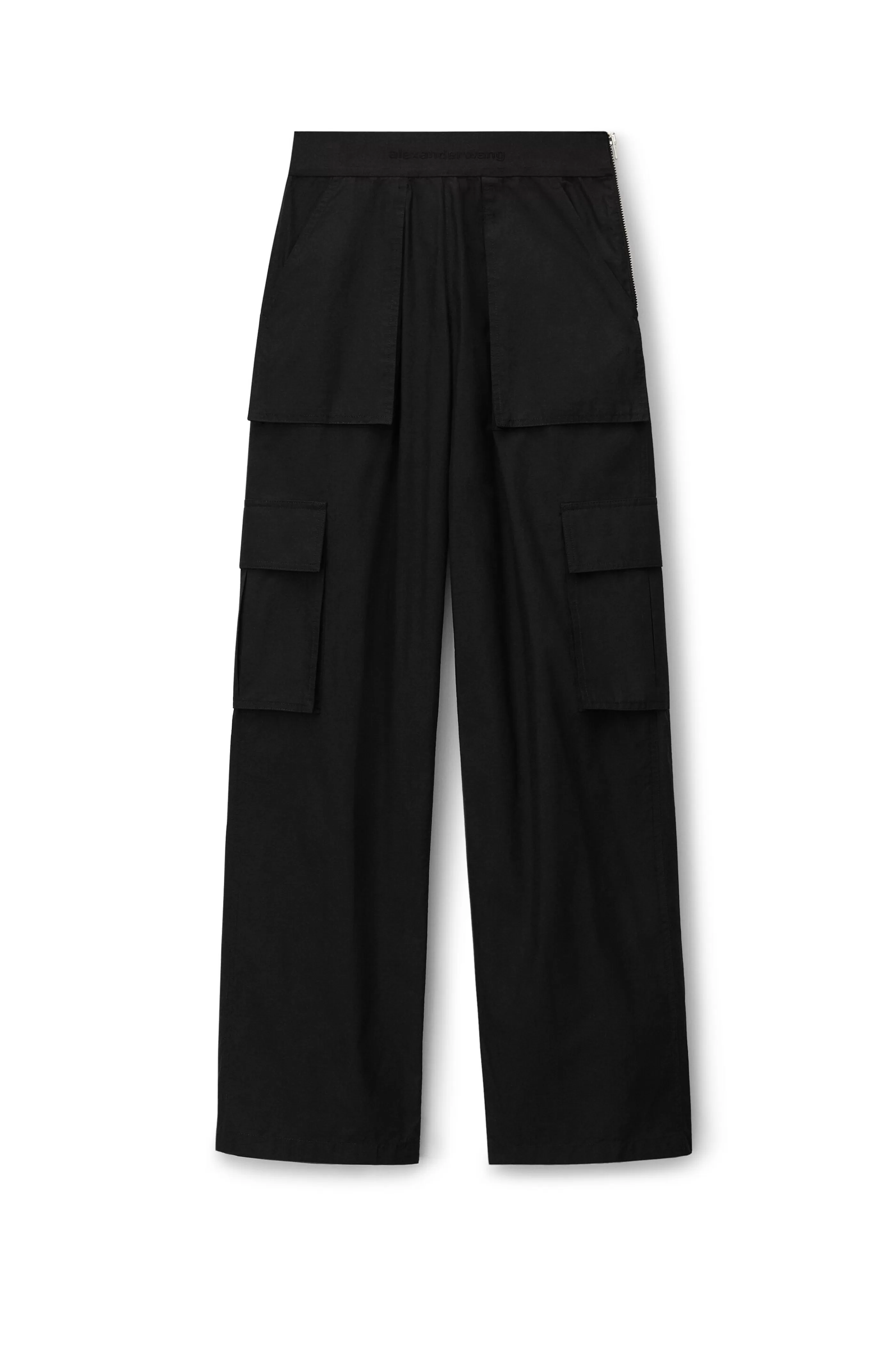 Women Alexander Wang Alexanderwang Logo Waistband Cargo Rave Pant