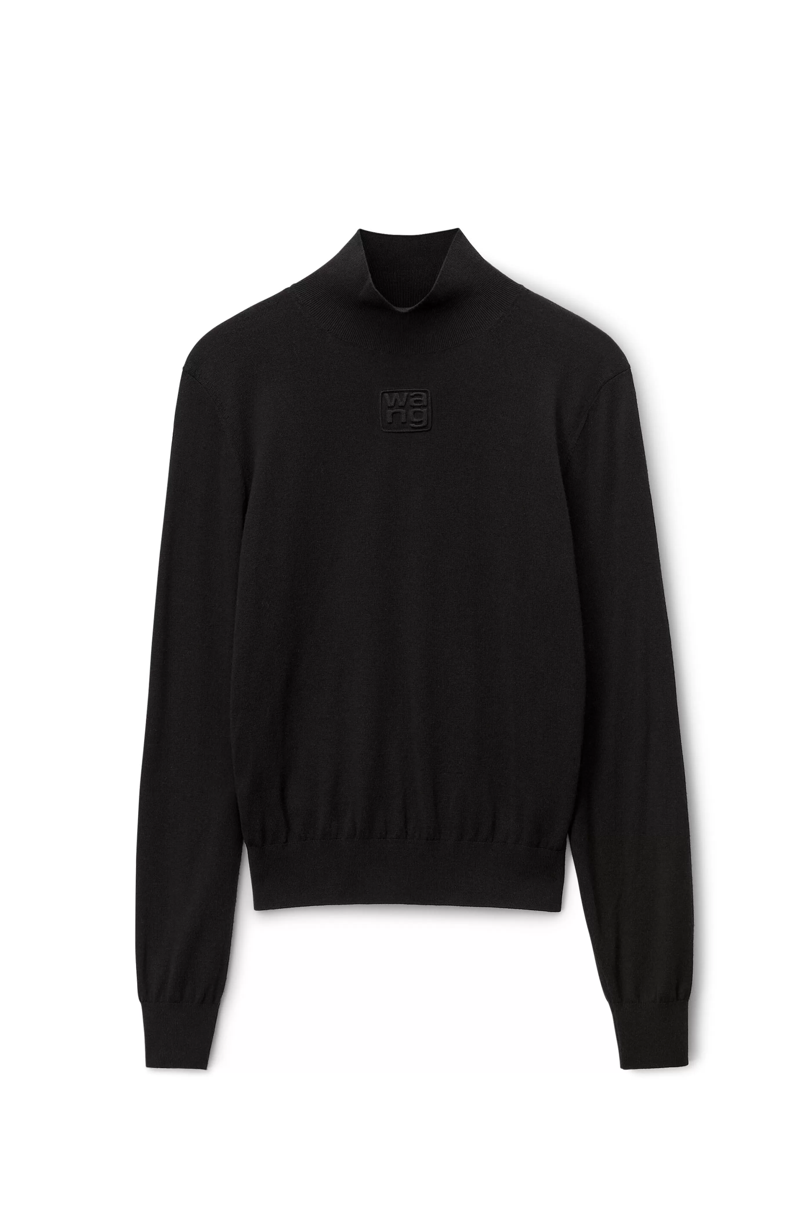 Women Alexander Wang Alexanderwang Long Sleeve Turtleneck In Merino Wool