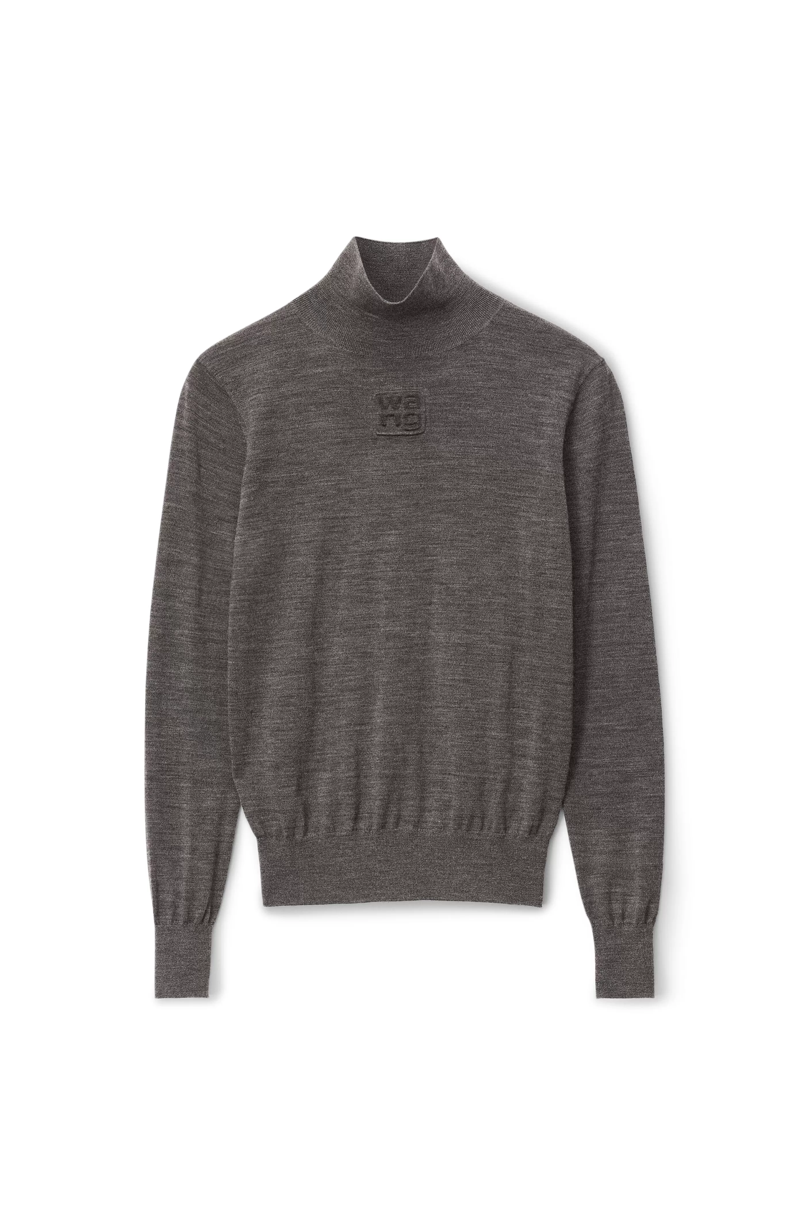 Women Alexander Wang Alexanderwang Long Sleeve Turtleneck In Merino Wool