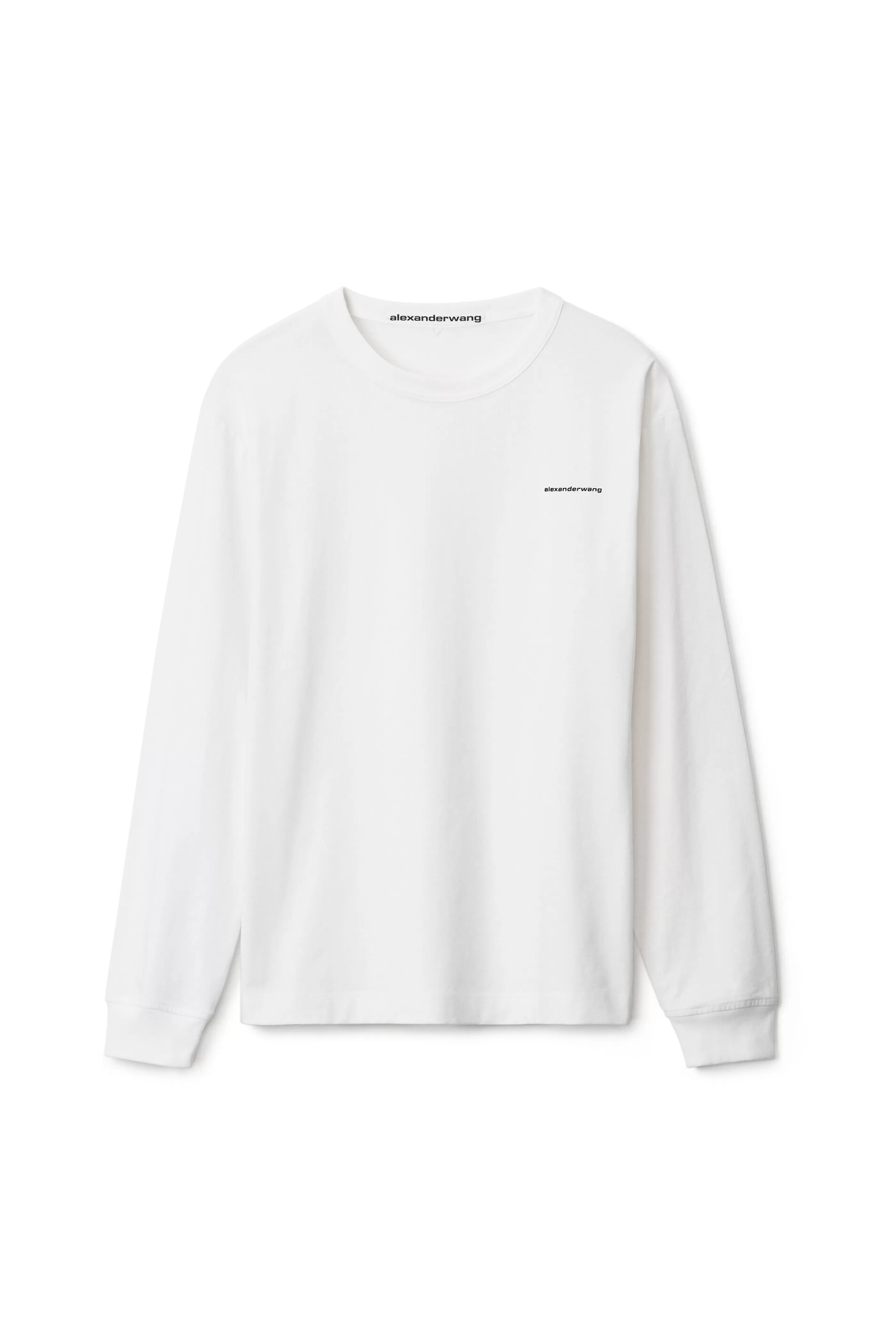 Women Alexander Wang Alexanderwang LONG-SLEEVE TEE IN HIGH TWIST JERSEY  