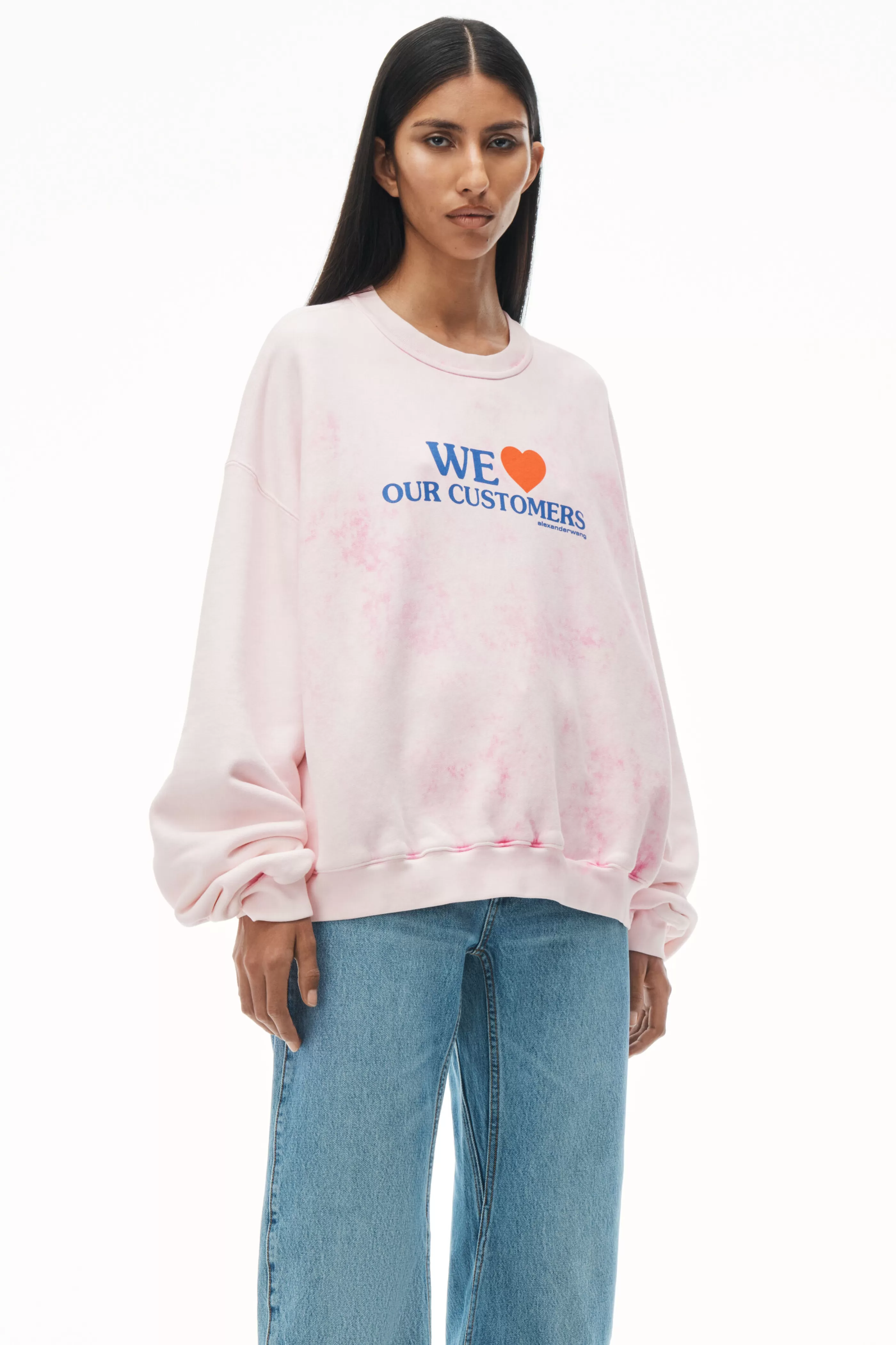 Women Alexander Wang Alexanderwang Love Our Customers Sweatshirt