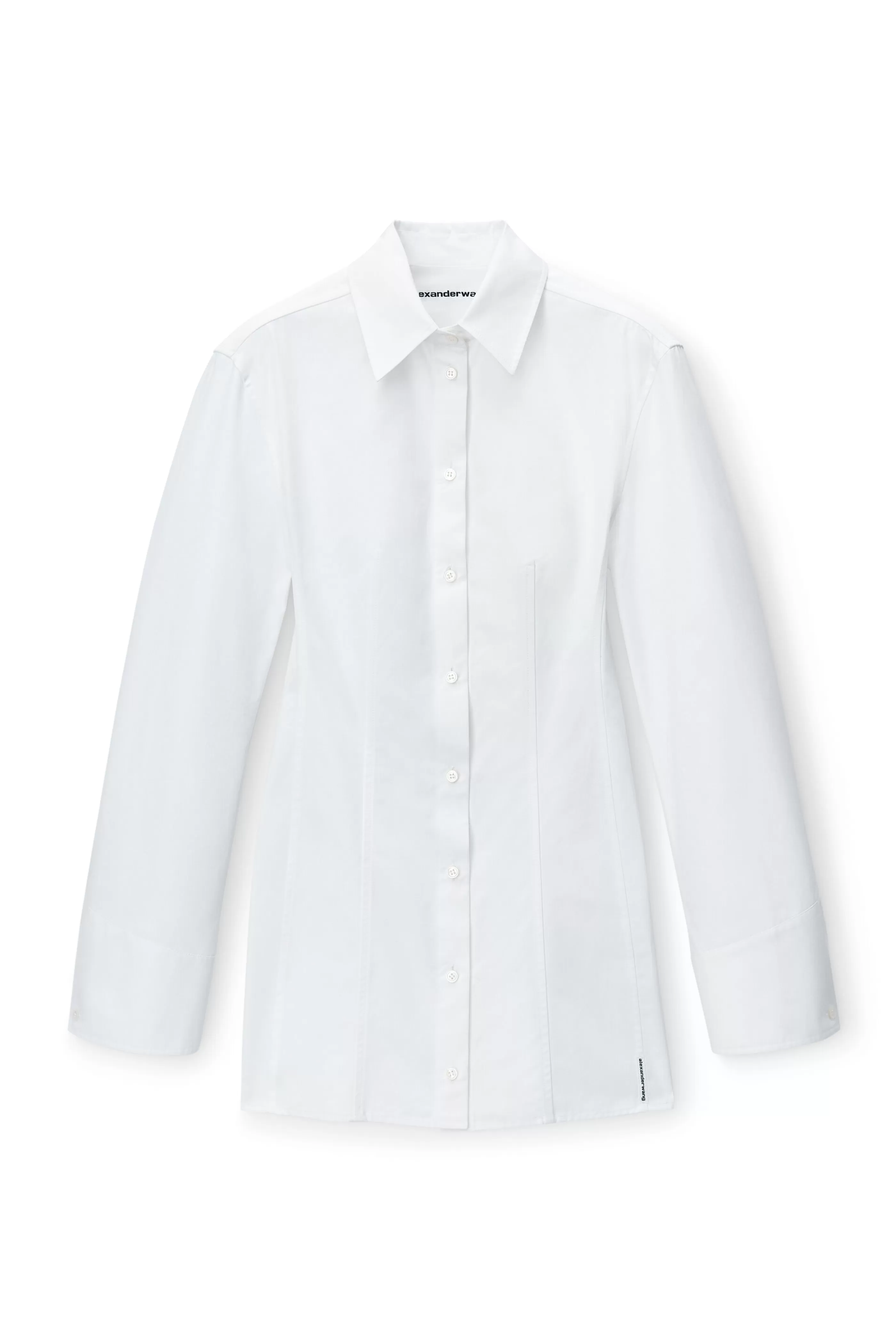 Women Alexander Wang Alexanderwang Mini Shirtdress In Organic Cotton