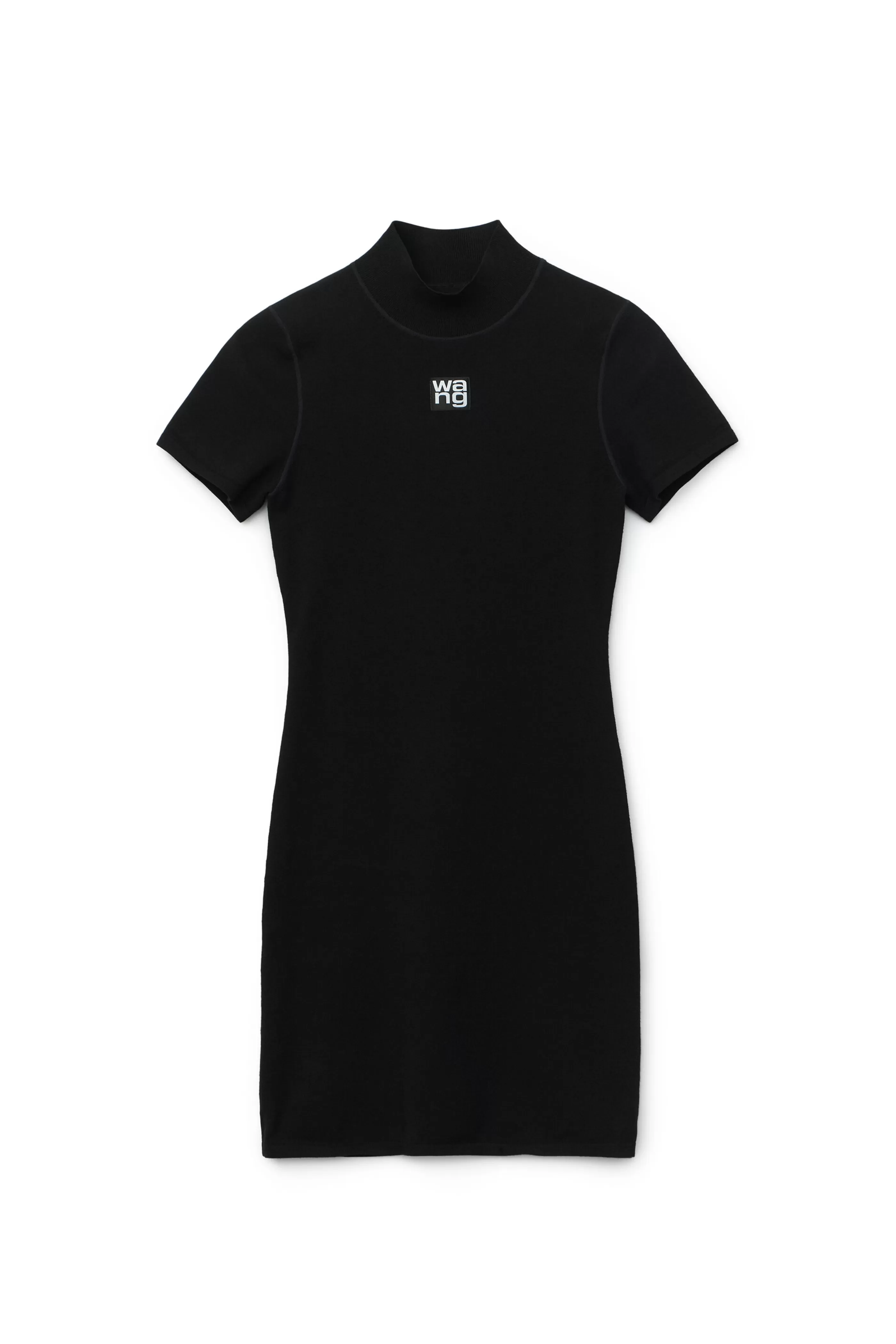 Women Alexander Wang Alexanderwang MOCK NECK TEE DRESS IN BODYCON KNIT  