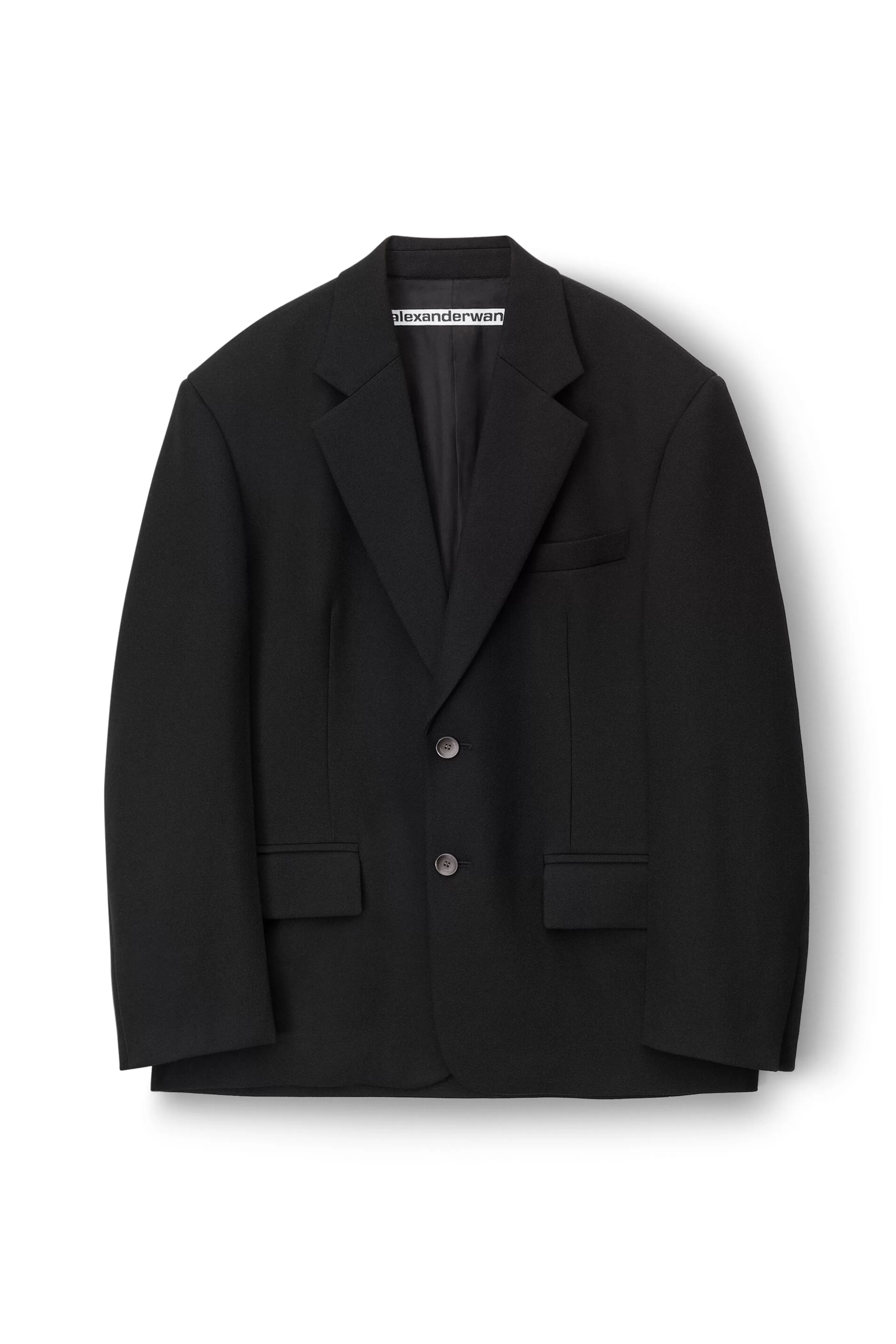 Alexander Wang Alexanderwang Notch Lapel Tailored Blazer In Wool