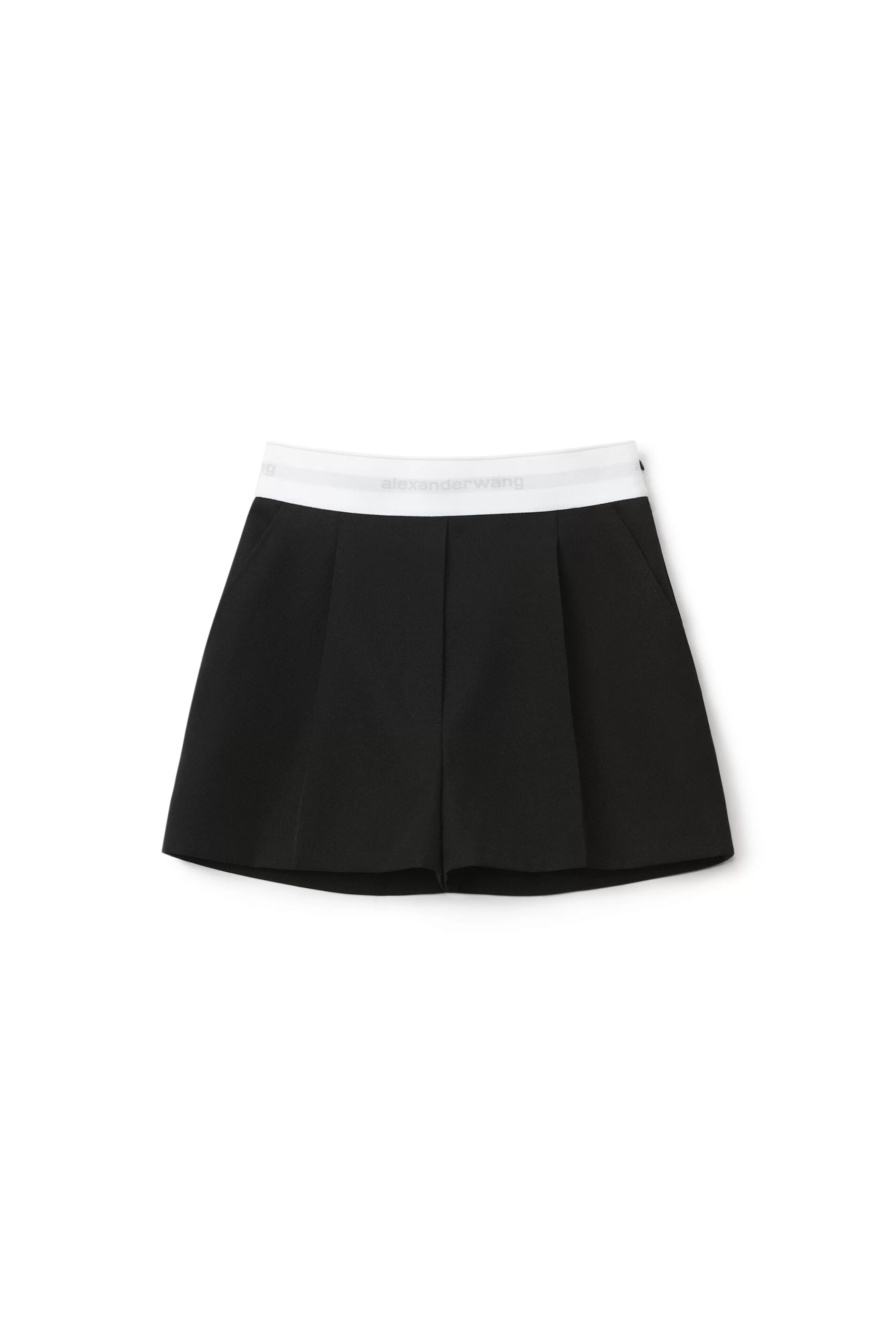 Women Alexander Wang Alexanderwang PLEATED SHORTS IN WOOL TAILORING