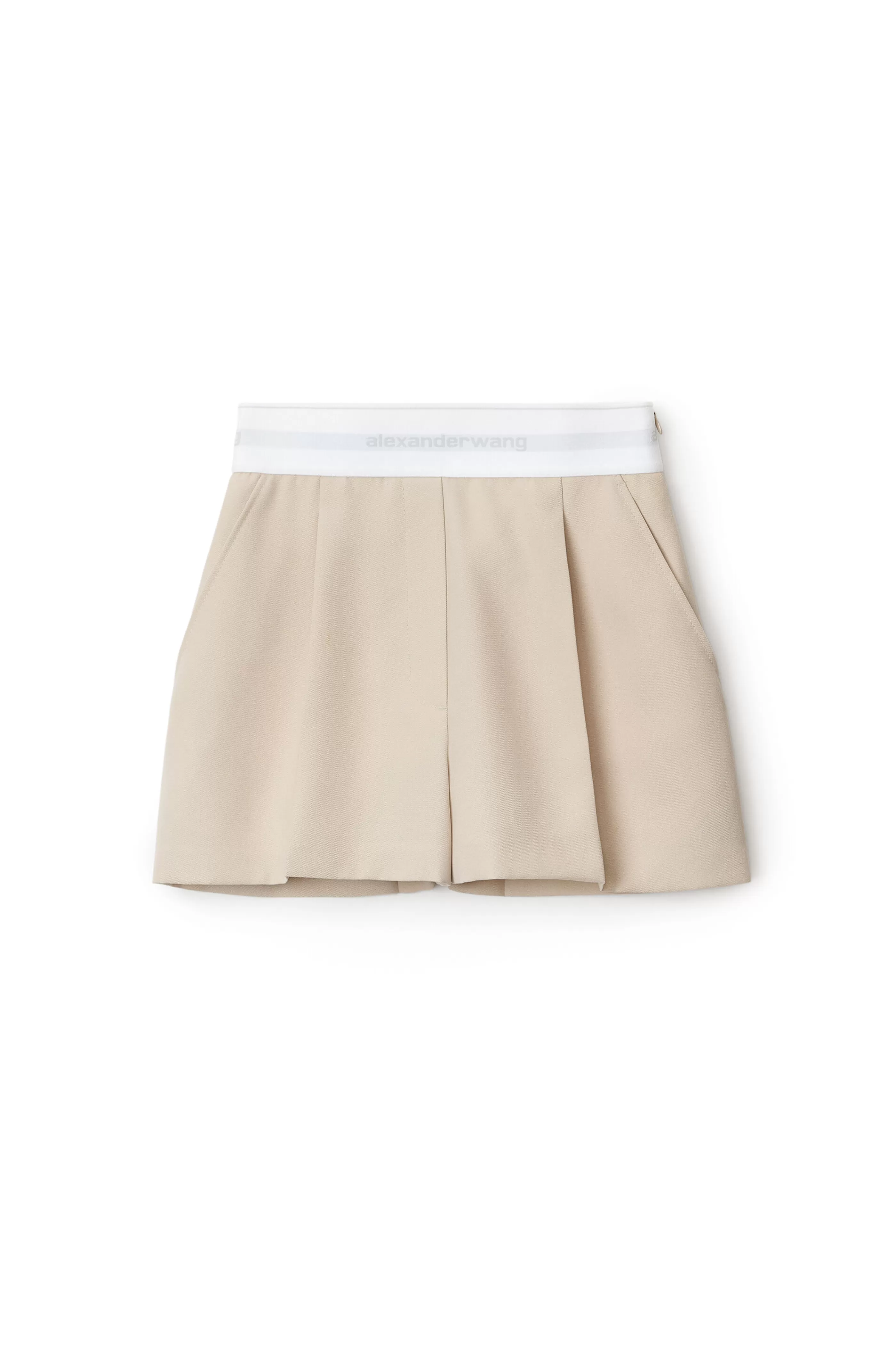 Women Alexander Wang Alexanderwang PLEATED SHORTS IN WOOL TAILORING