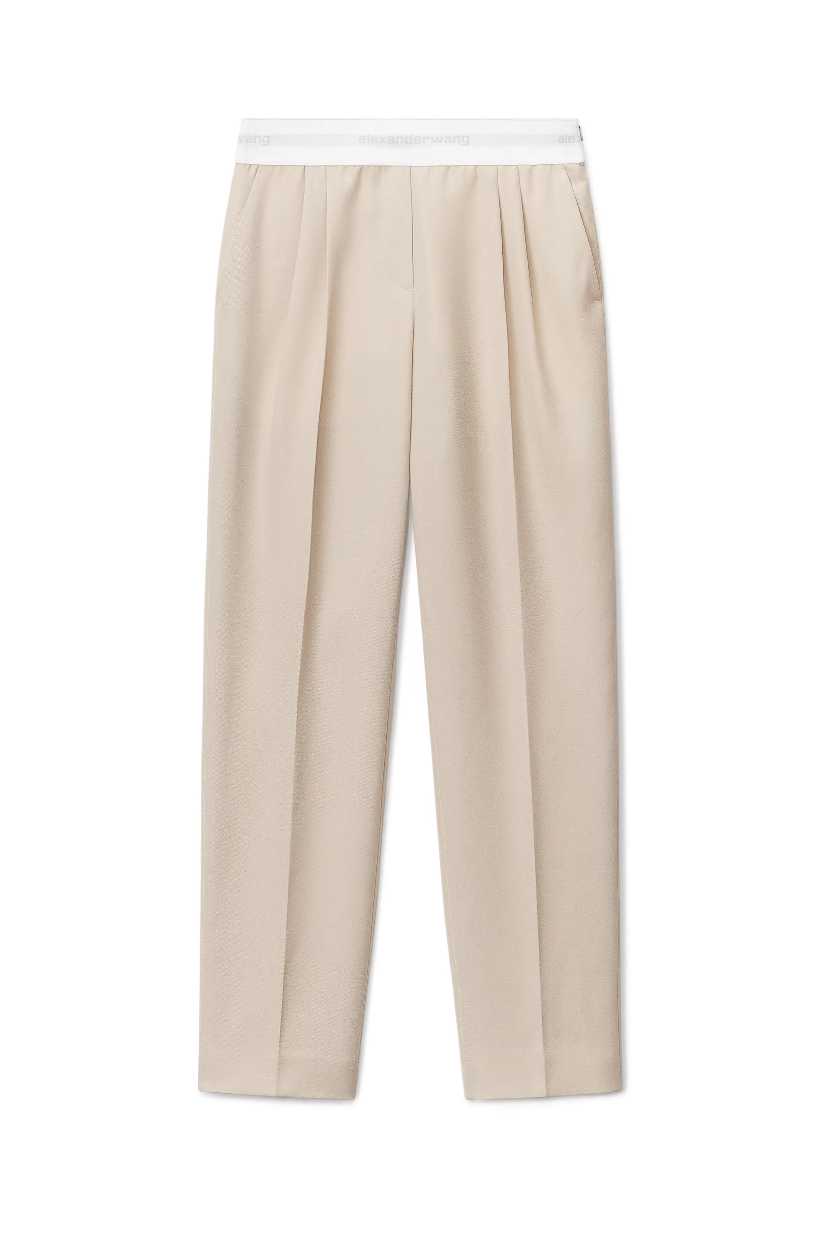 Women Alexander Wang Alexanderwang PLEATED TROUSER IN WOOL TAILORING